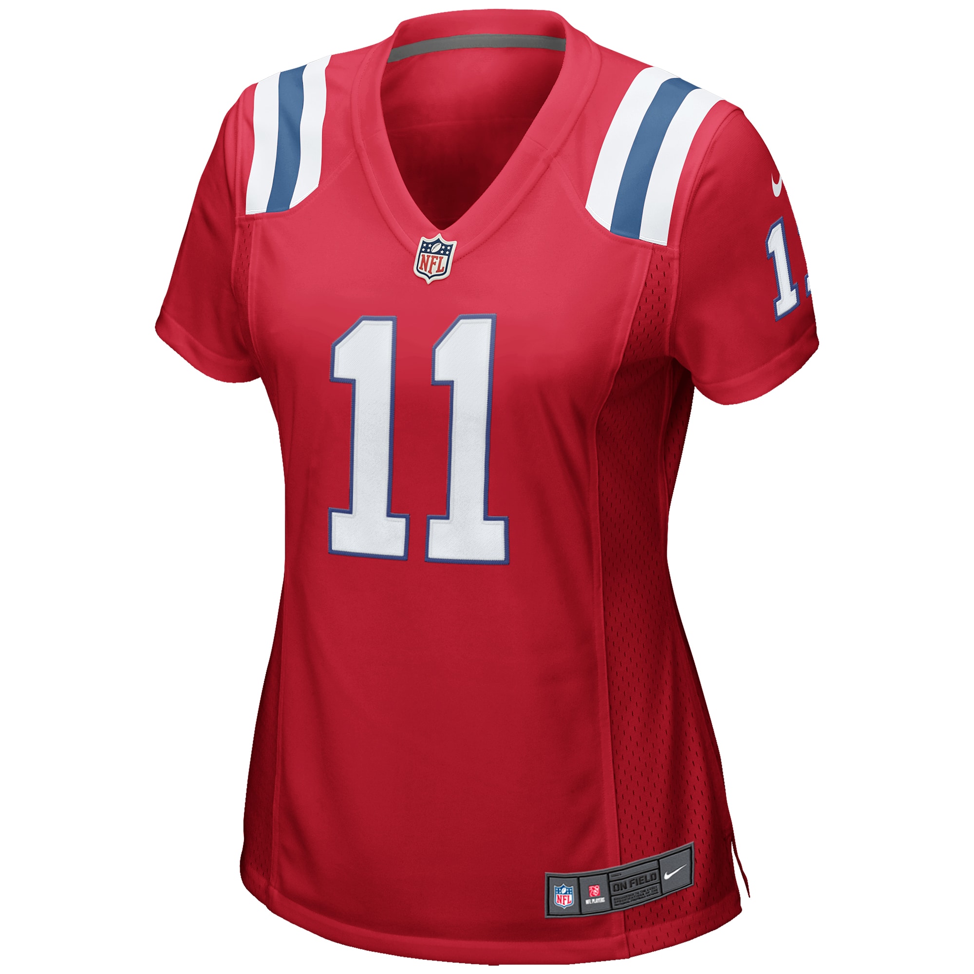 Julian Edelman New England Patriots Nike Women's Alternate Game Jersey - Red - vstockx