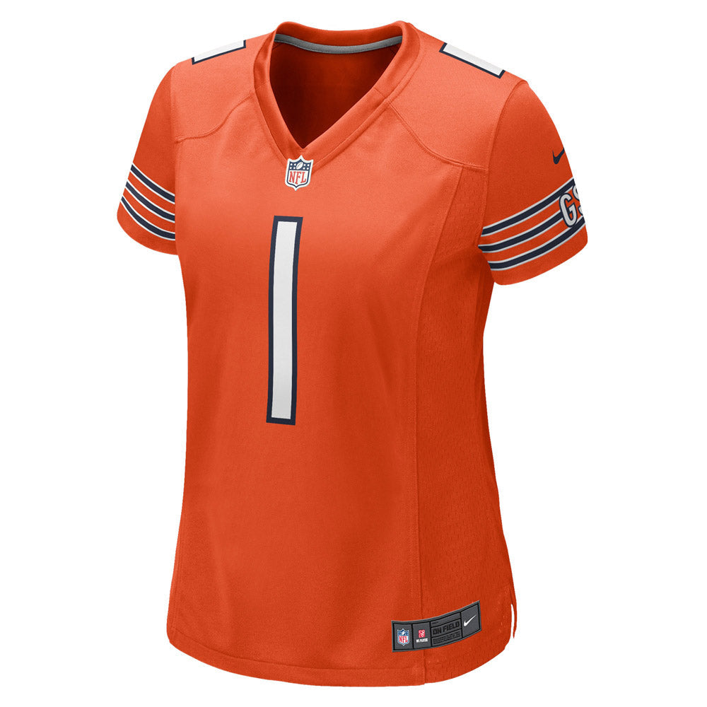 Women's Chicago Bears Justin Fields Game Jersey Orange - vstockx