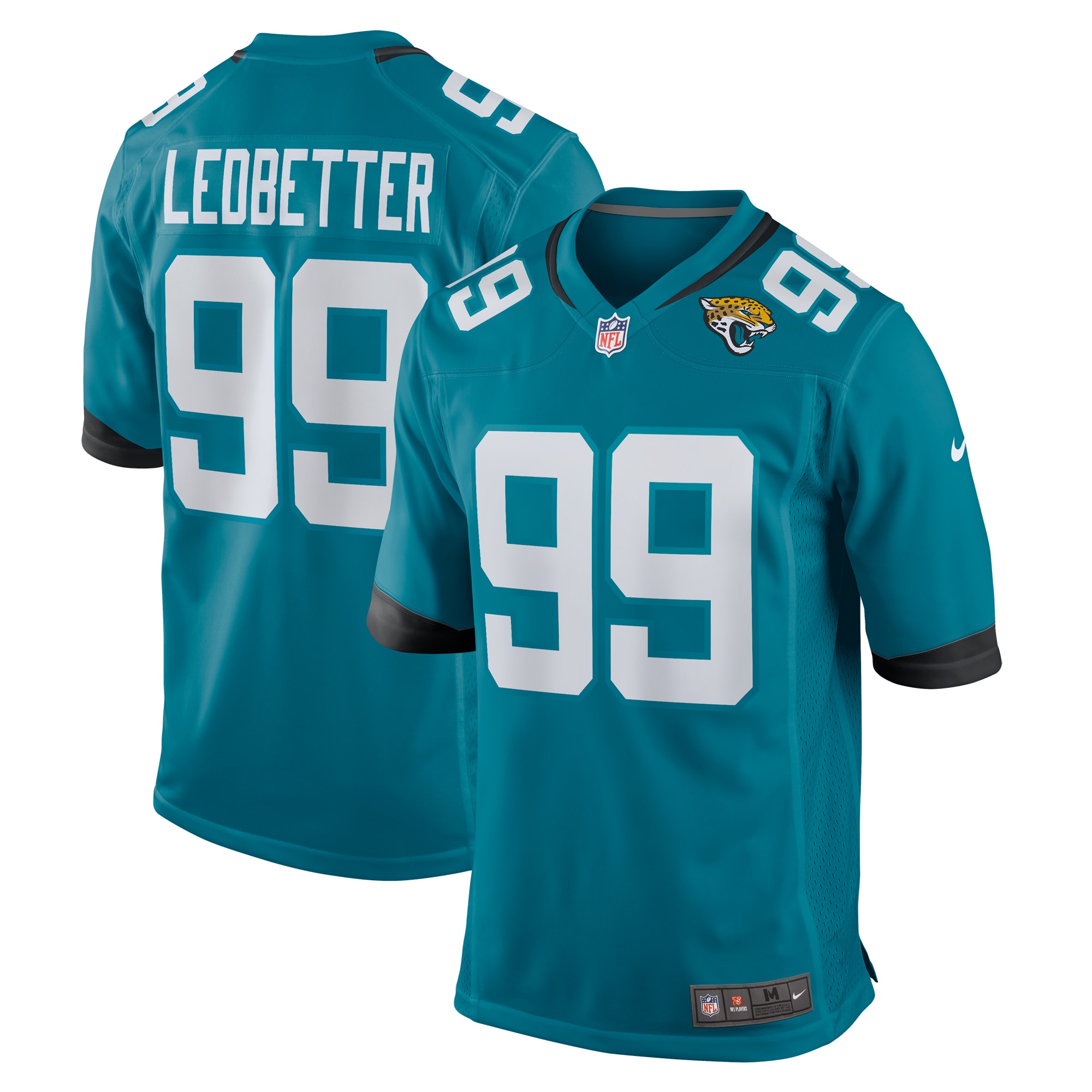 Jeremiah Ledbetter Jacksonville Jaguars Nike Home Game Player Jersey - Teal - vstockx
