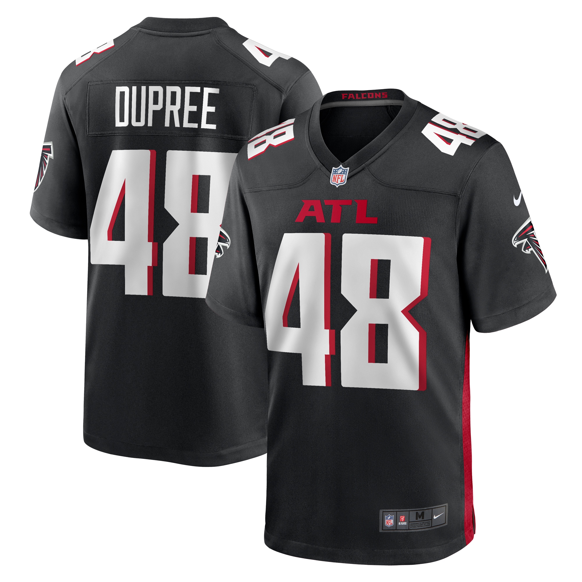 Bud Dupree Atlanta Falcons Nike Game Player Jersey - Black - vstockx