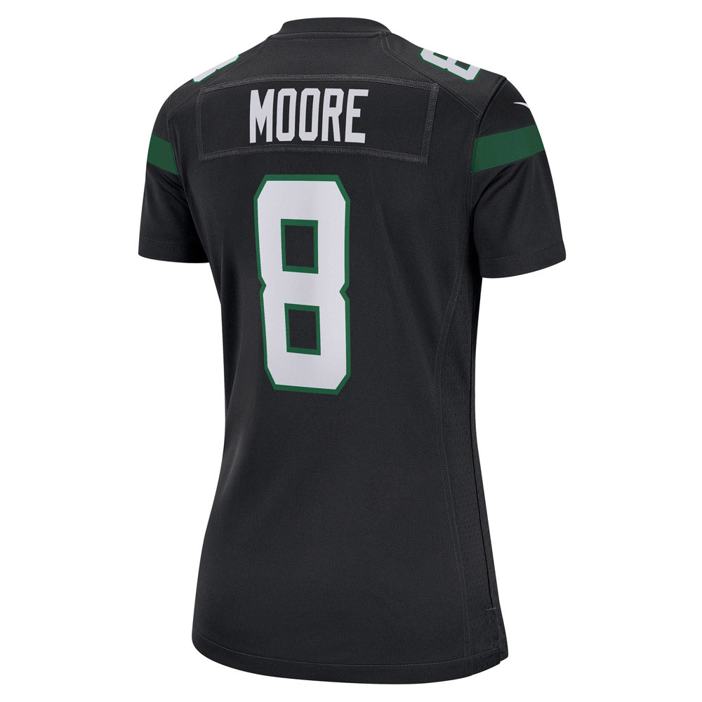 Women's New York Jets Elijah Moore Game Jersey Stealth Black - vstockx