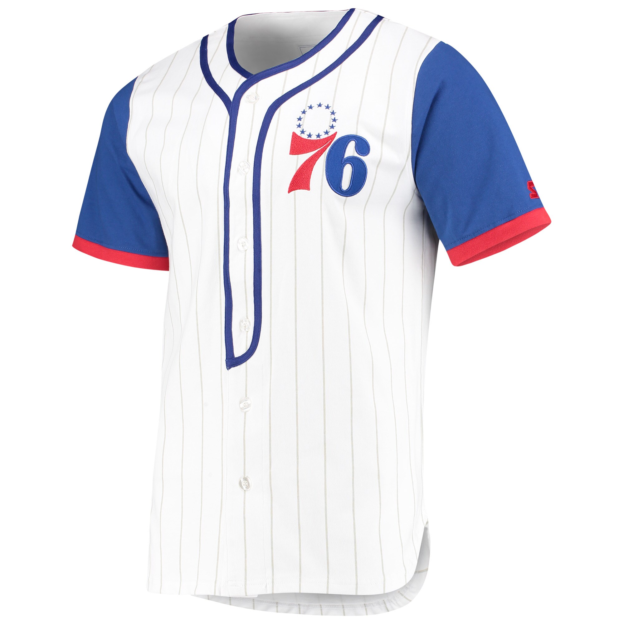 Philadelphia 76ers Starter Scout Baseball Fashion Jersey - White - vstockx