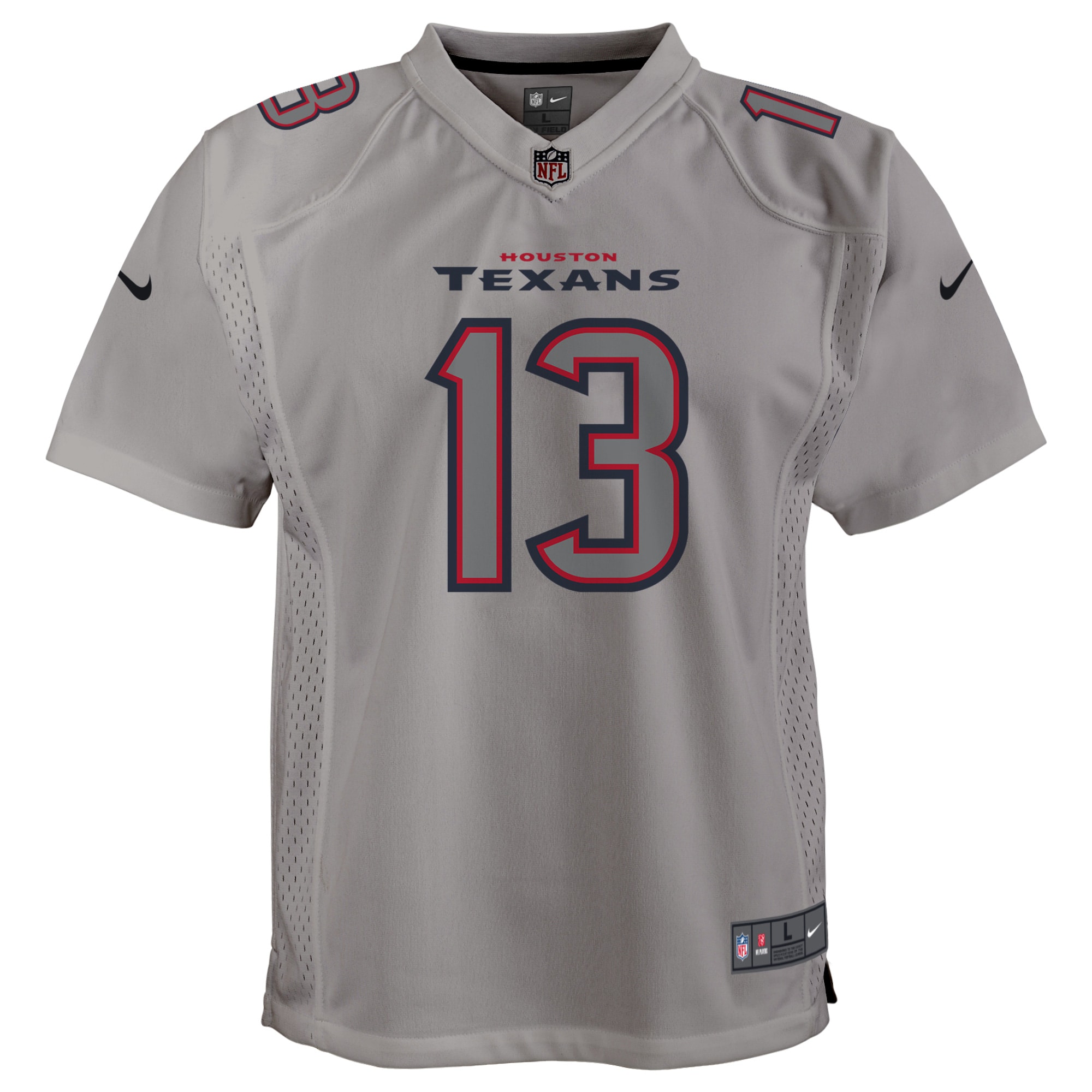 Brandin Cooks Houston Texans Nike Youth Atmosphere Game Jersey - Gray - vstockx