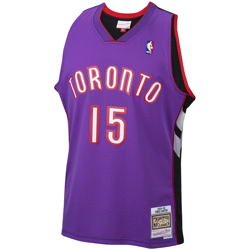 Men's Toronto Raptors Vince Carter Mitchell & Ness Purple 1999-2000 Hardwood Classics Swingman Jersey - vstockx