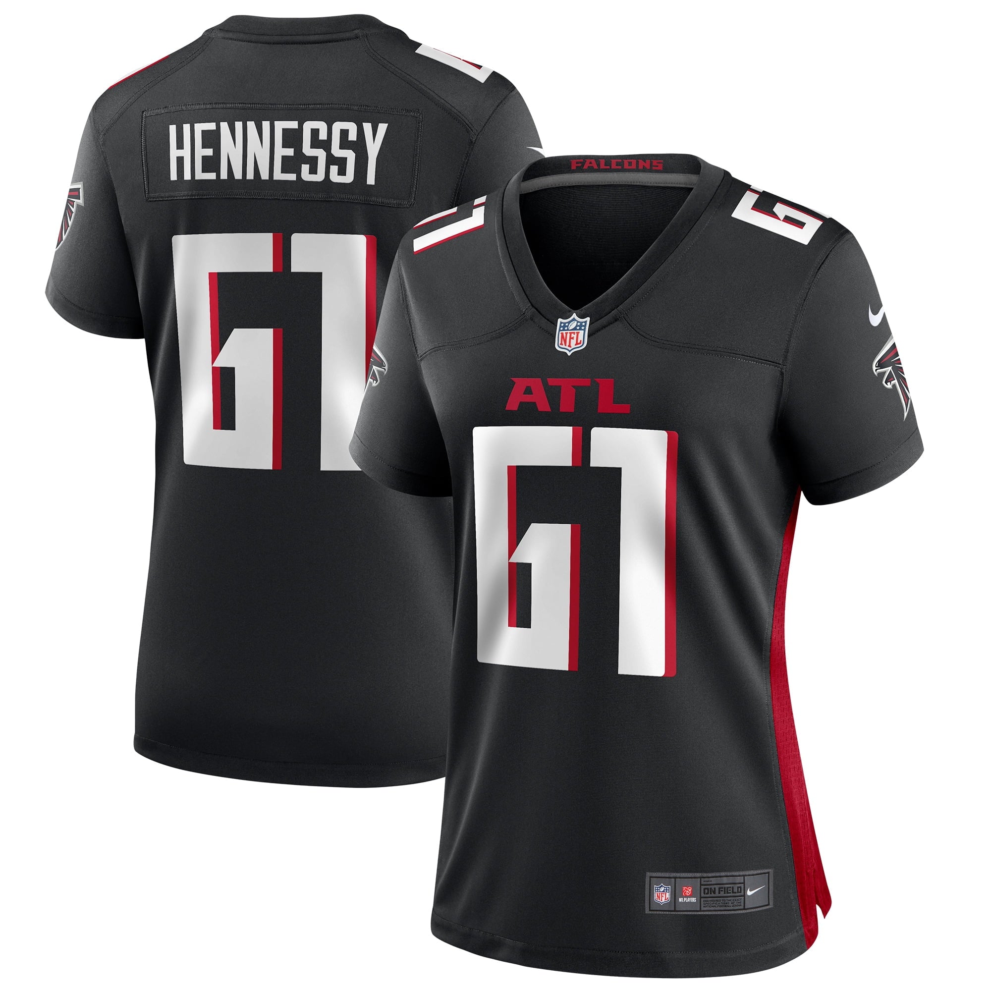 Women's Nike Matt Hennessy Black Atlanta Falcons Game Jersey - vstockx