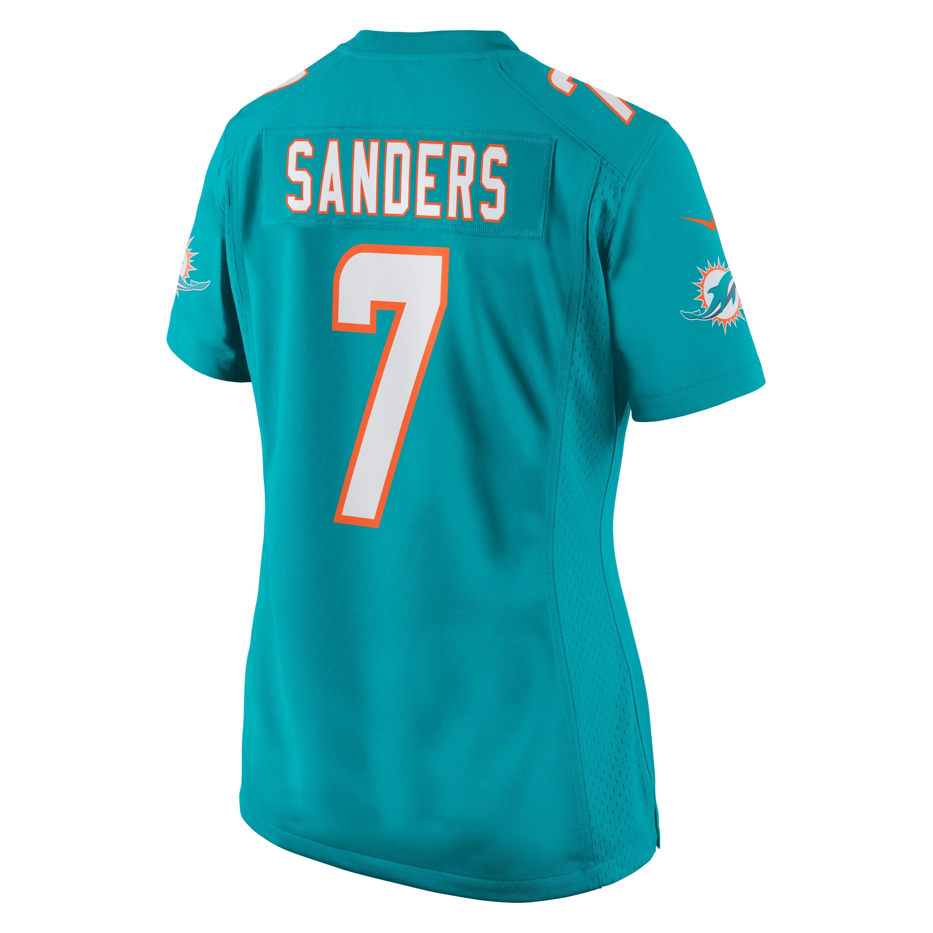 Women's Nike Jason Sanders Aqua Miami Dolphins Game Jersey - vstockx