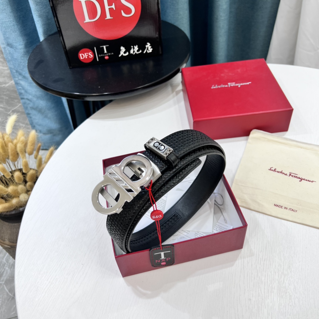 Streetwear Belt Ferragamo 319564 size:3.5cm - vstockx