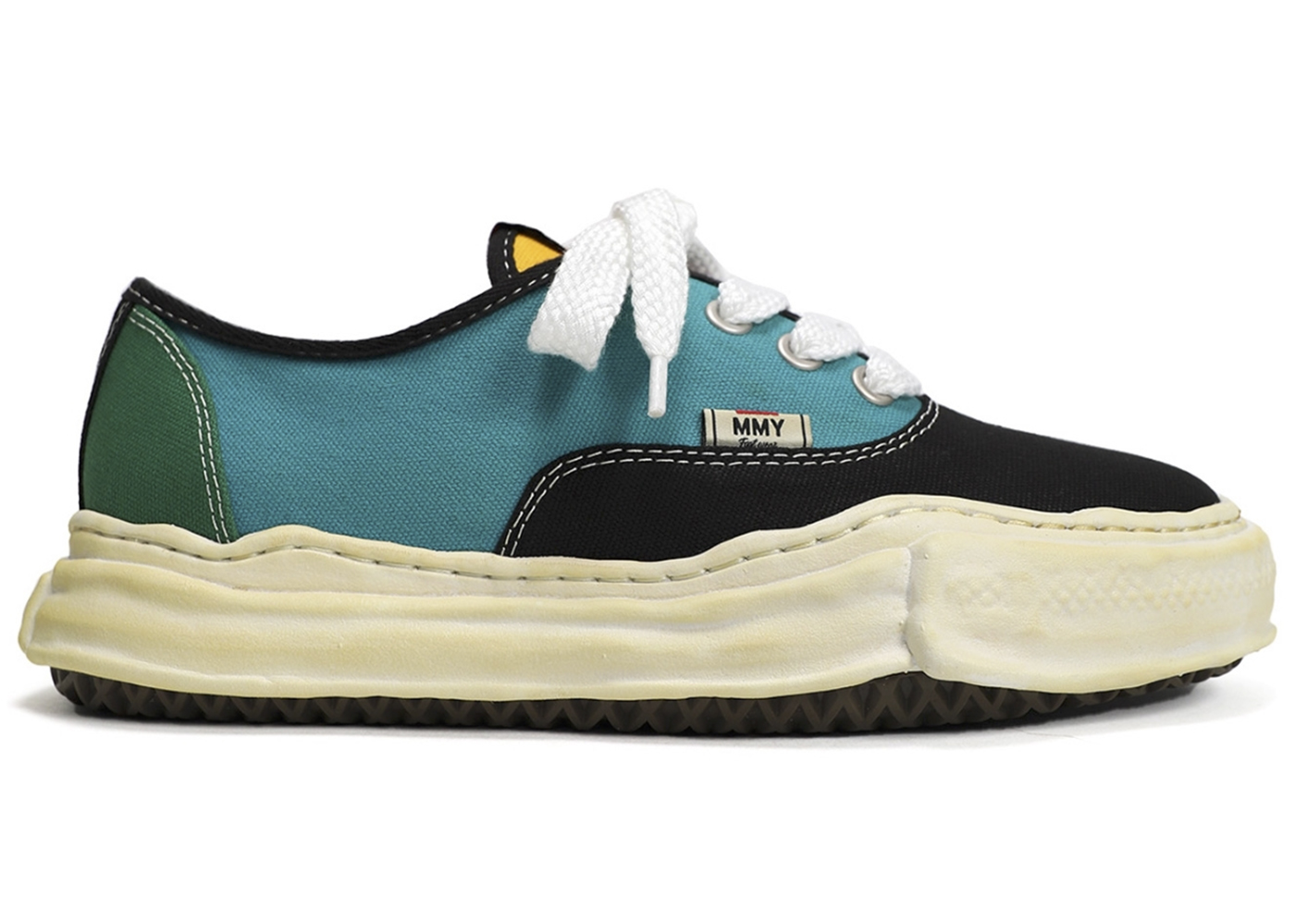 Maison Mihara Yasuhiro Baker OD OG Sole Canvas Low Blue - vstockx
