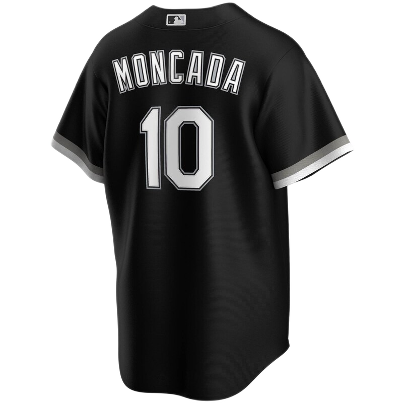 Men's Yoan Moncada Chicago White Sox Black Alternate Spring Training Premium Replica Jersey - vstockx