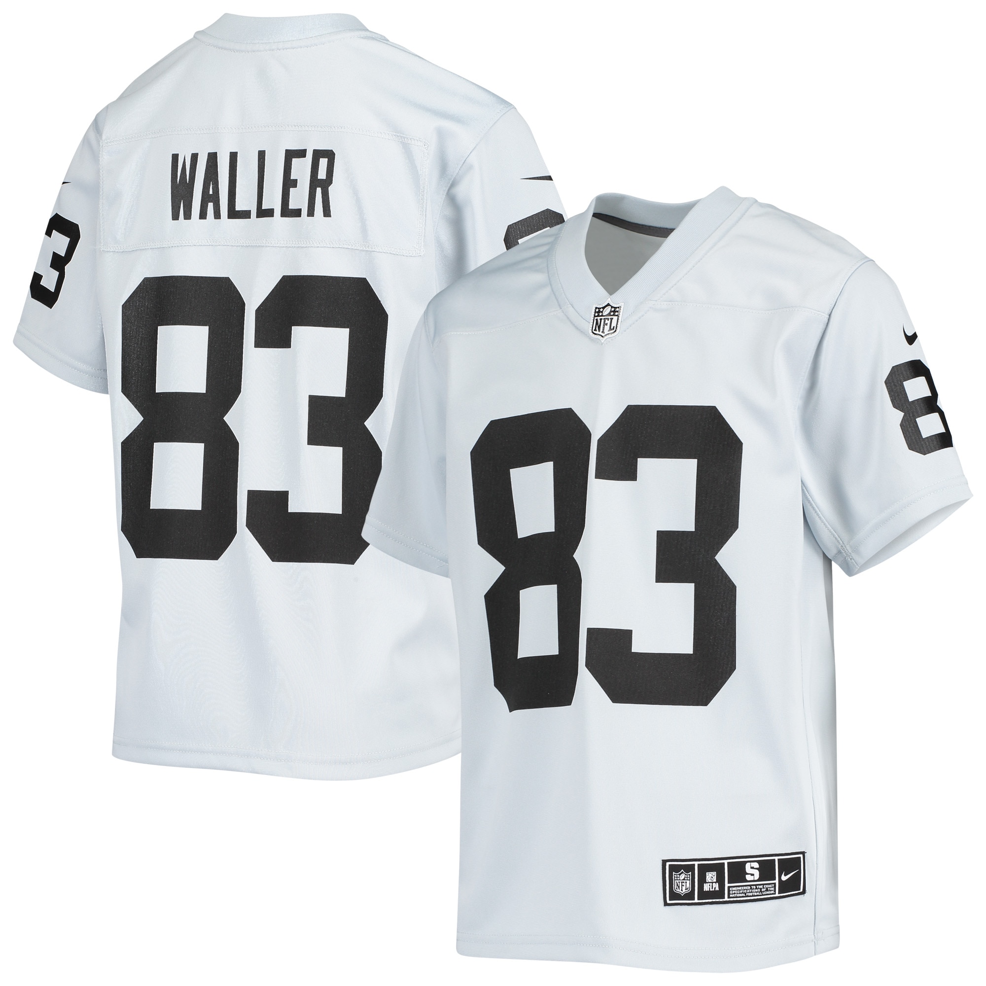 Darren Waller Las Vegas Raiders Nike Youth Inverted Team Game Jersey - Silver - vstockx