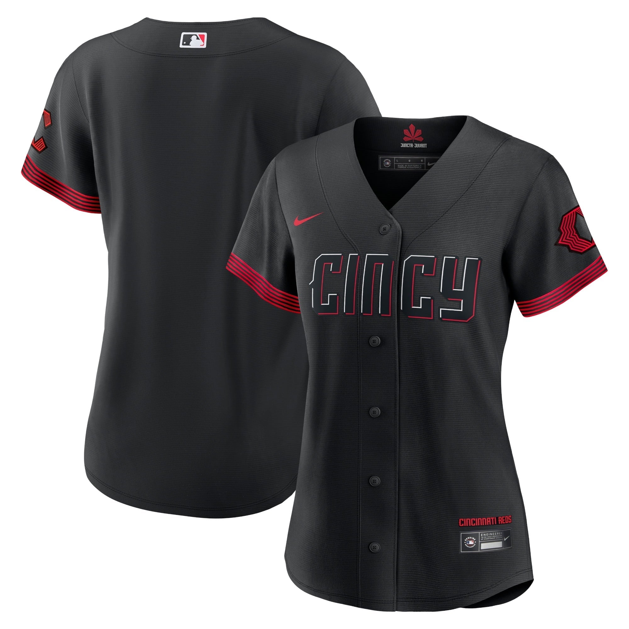 Women's Nike Black Cincinnati Reds 2023 City Connect Replica Jersey - vstockx
