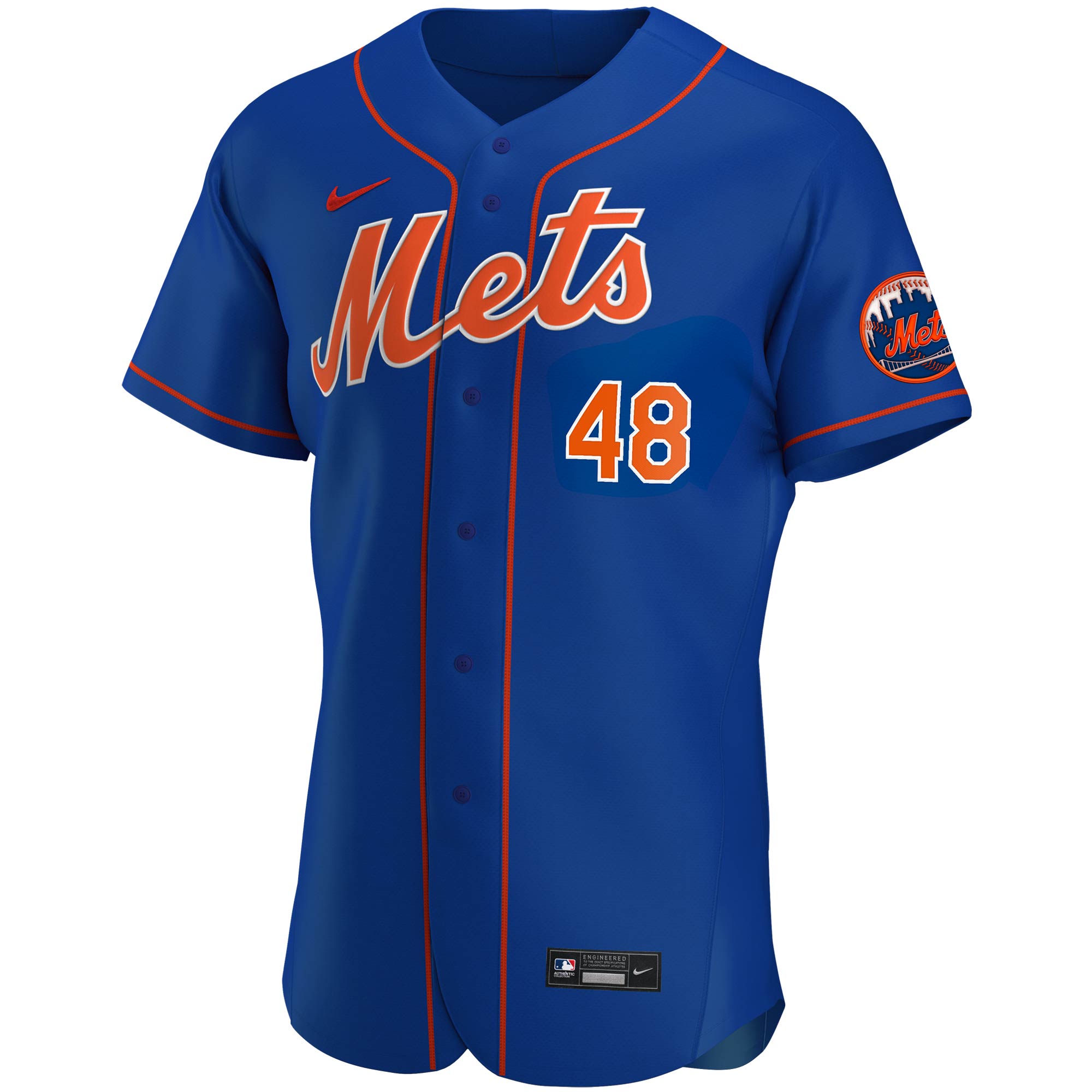 Men's Nike Jacob deGrom Royal New York Mets Alternate Authentic Player Jersey - vstockx