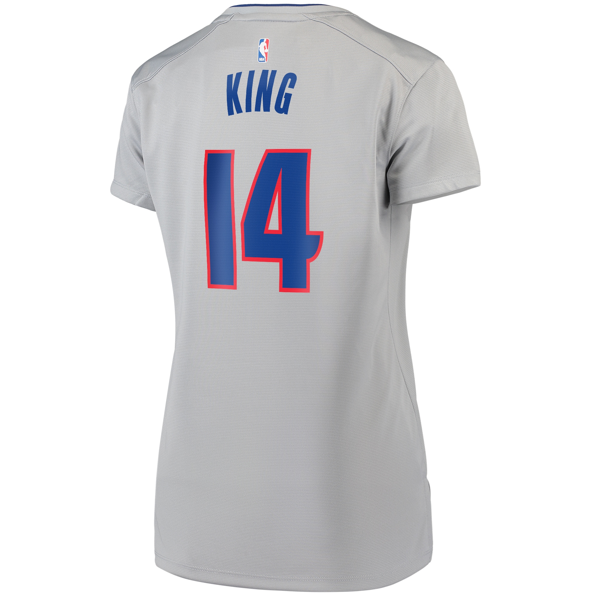 Louis King Detroit Pistons Fanatics Branded Women's Fast Break Replica Jersey Silver - Statement Edition - vstockx