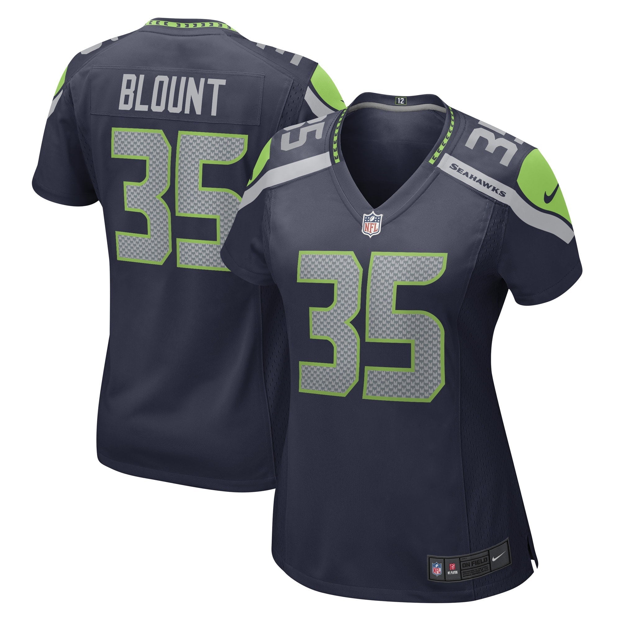 Women's Nike Joey Blount College Navy Seattle Seahawks Game Player Jersey - vstockx