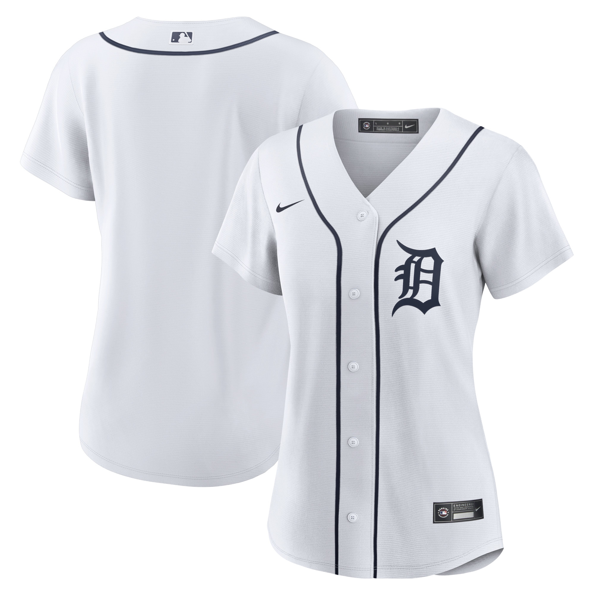 Detroit Tigers Nike Women's Home Blank Replica Jersey - White - vstockx