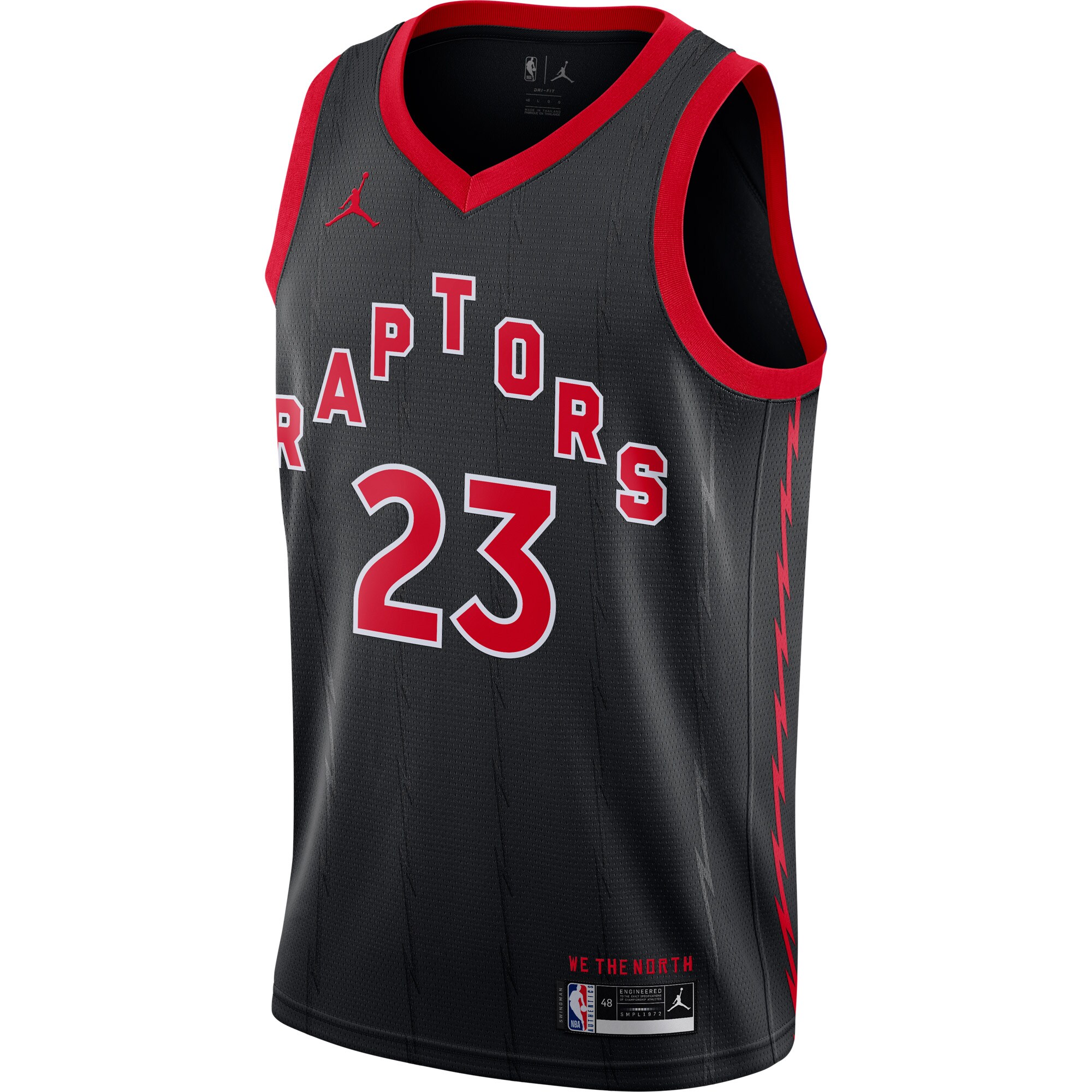 Fred VanVleet Toronto Raptors Jordans Brand 2020/21 Swingman Jersey - Statement Edition - Black - vstockx