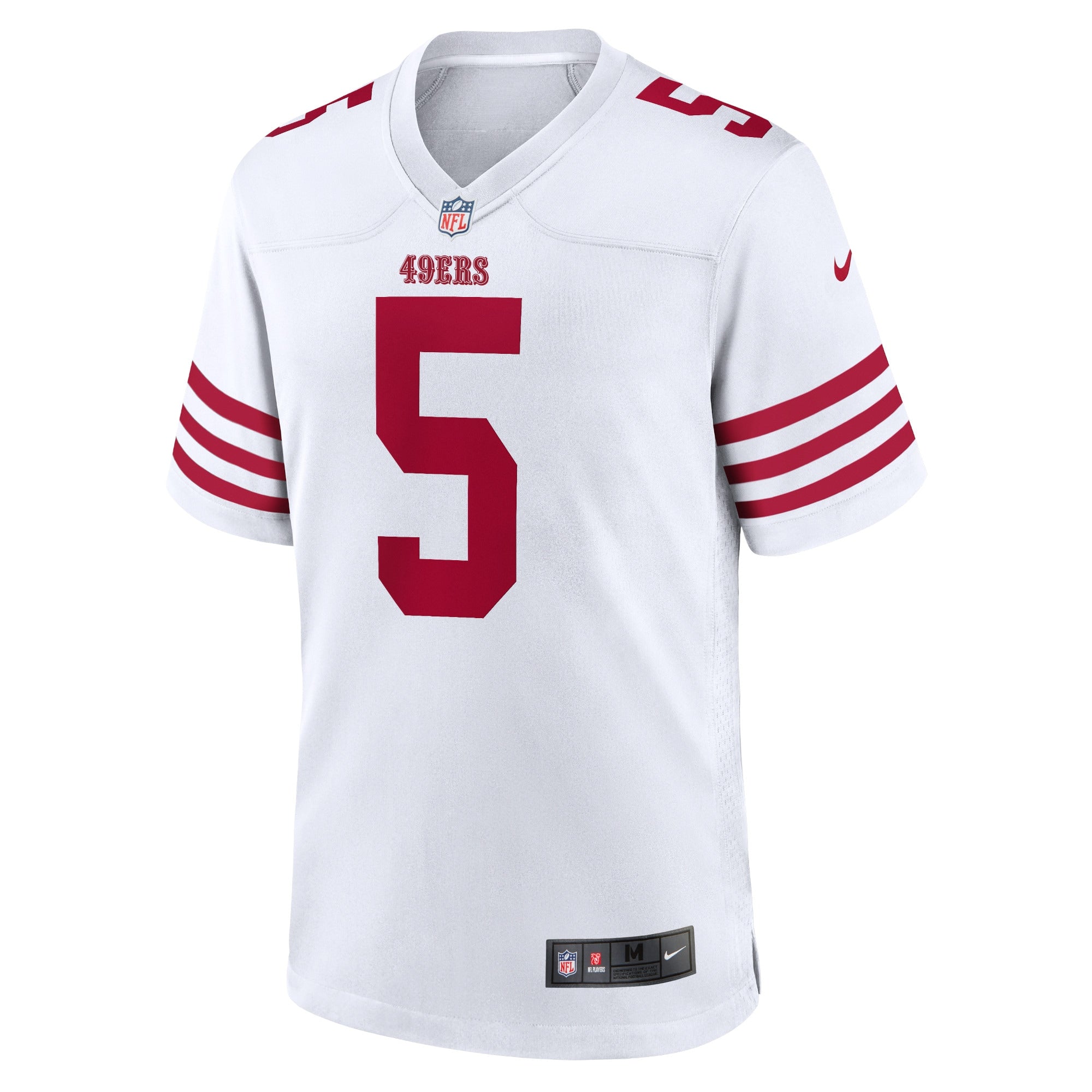 Men's Nike Trey Lance White San Francisco 49ers Player Game Jersey - vstockx