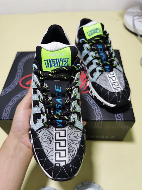 Versace Trigreca Milan Black Blue Purple - vstockx