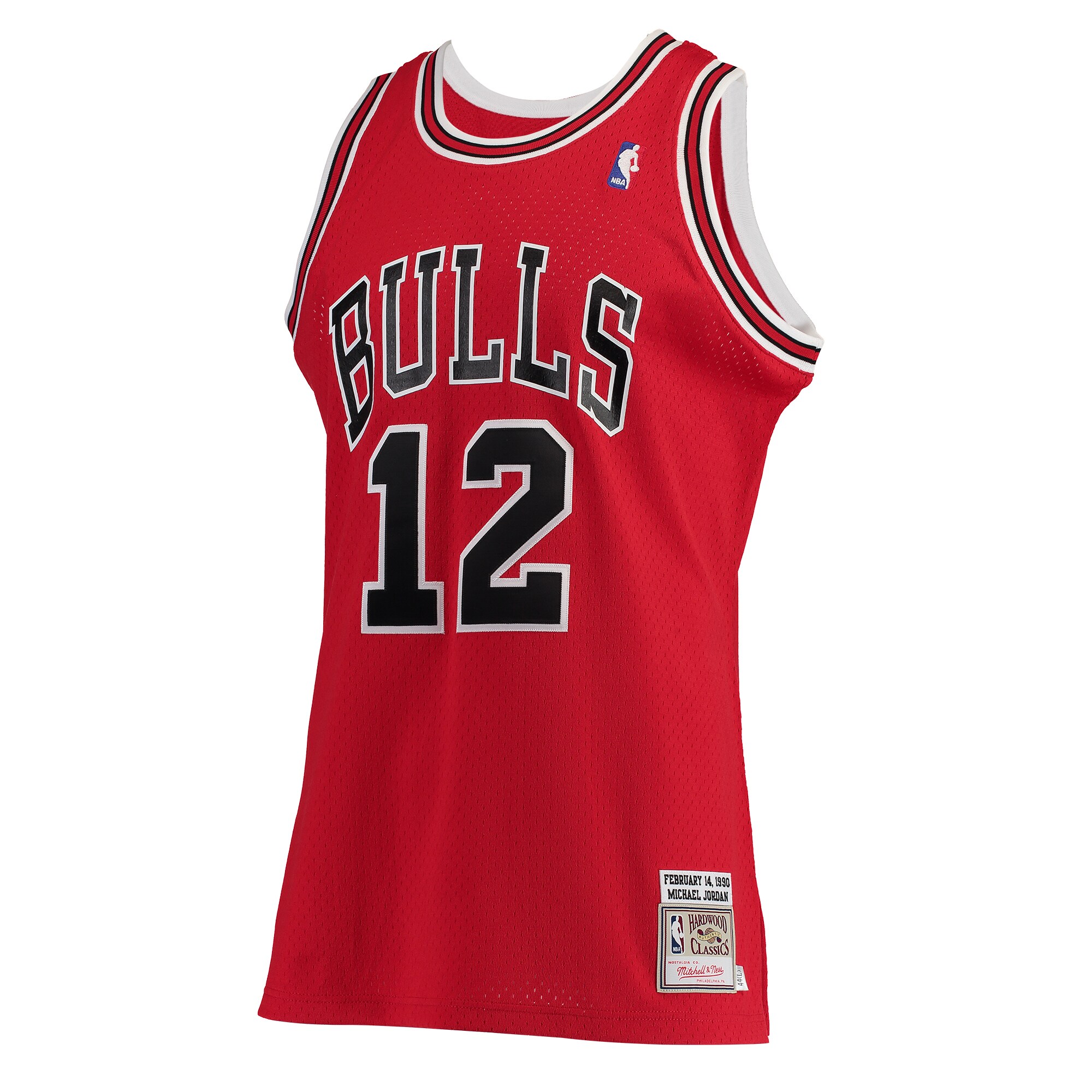 Michael Jordans Chicago Bulls Mitchell & Ness Hardwood Classics #12 Authentic Jersey - Red - vstockx