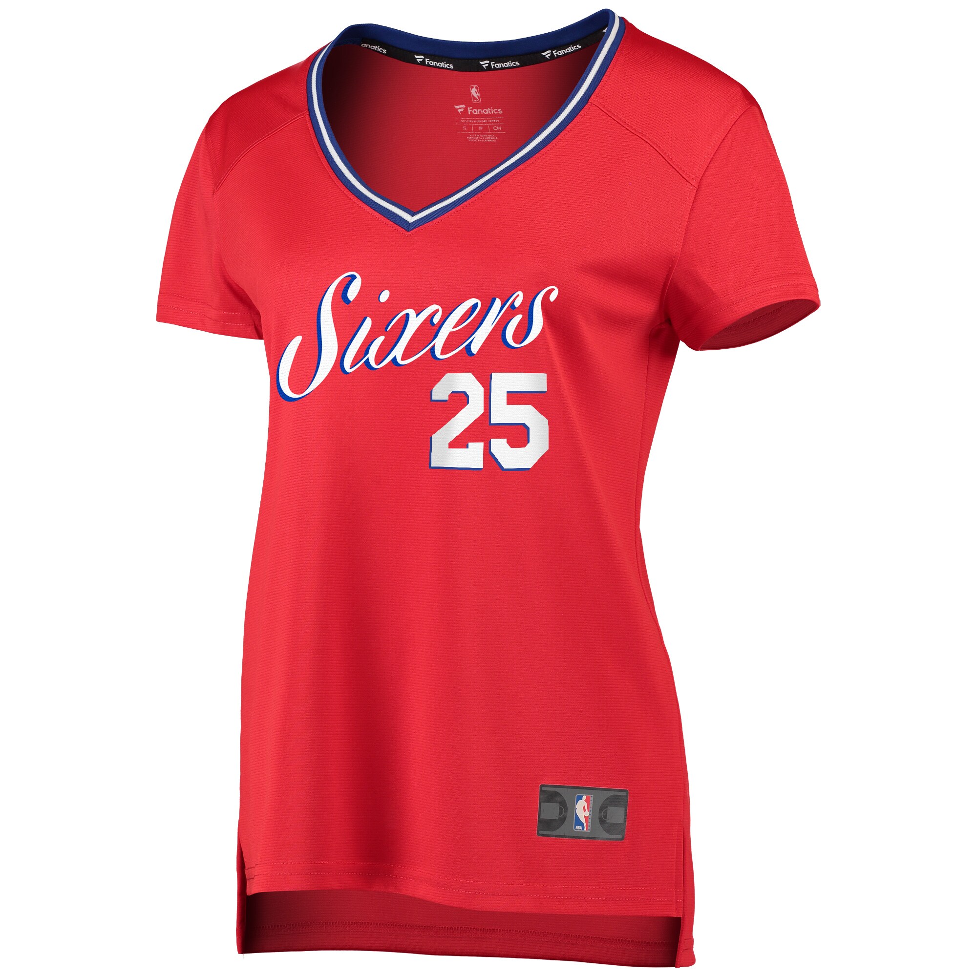 Ben Simmons Philadelphia 76ers Fanatics Branded Women's Fast Break Replica Player Jersey - Statement Edition - Red - vstockx