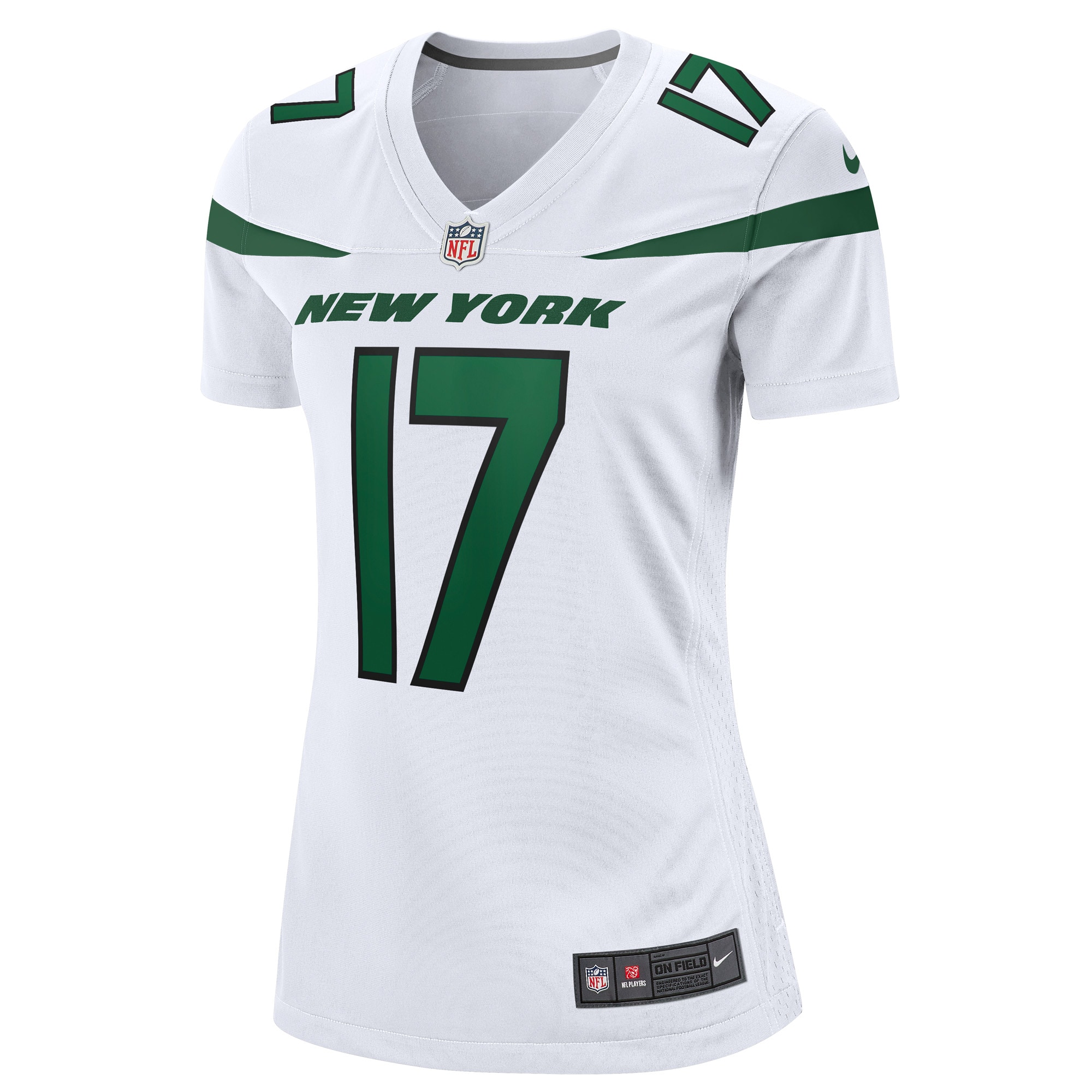 Garrett Wilson New York Jets Nike Women's Game Player Jersey - White - vstockx