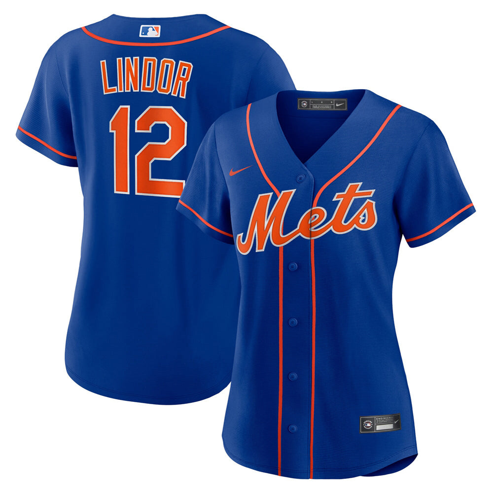 Women's New York Mets Francisco Lindor Alternate Player Jersey - Royal - vstockx