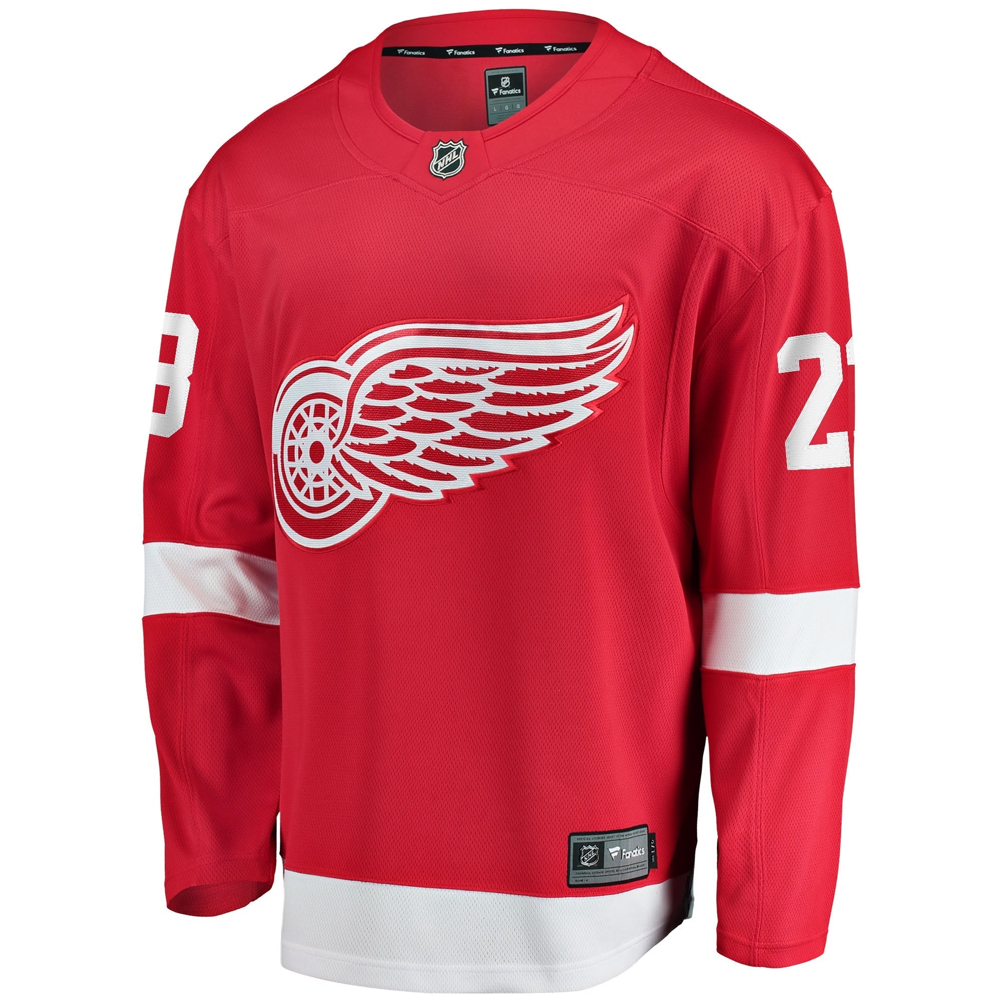 Men's Fanatics Branded Lucas Raymond Red Detroit Red Wings Home Breakaway Player Jersey - vstockx