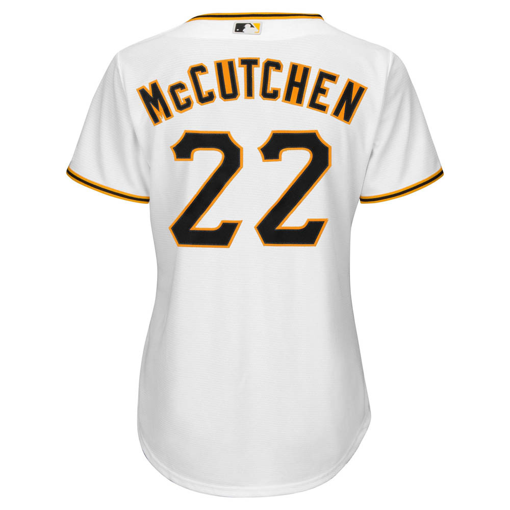 Women's Pittsburgh Pirates Andrew McCutchen Cool Base Replica Home Jersey - White - vstockx