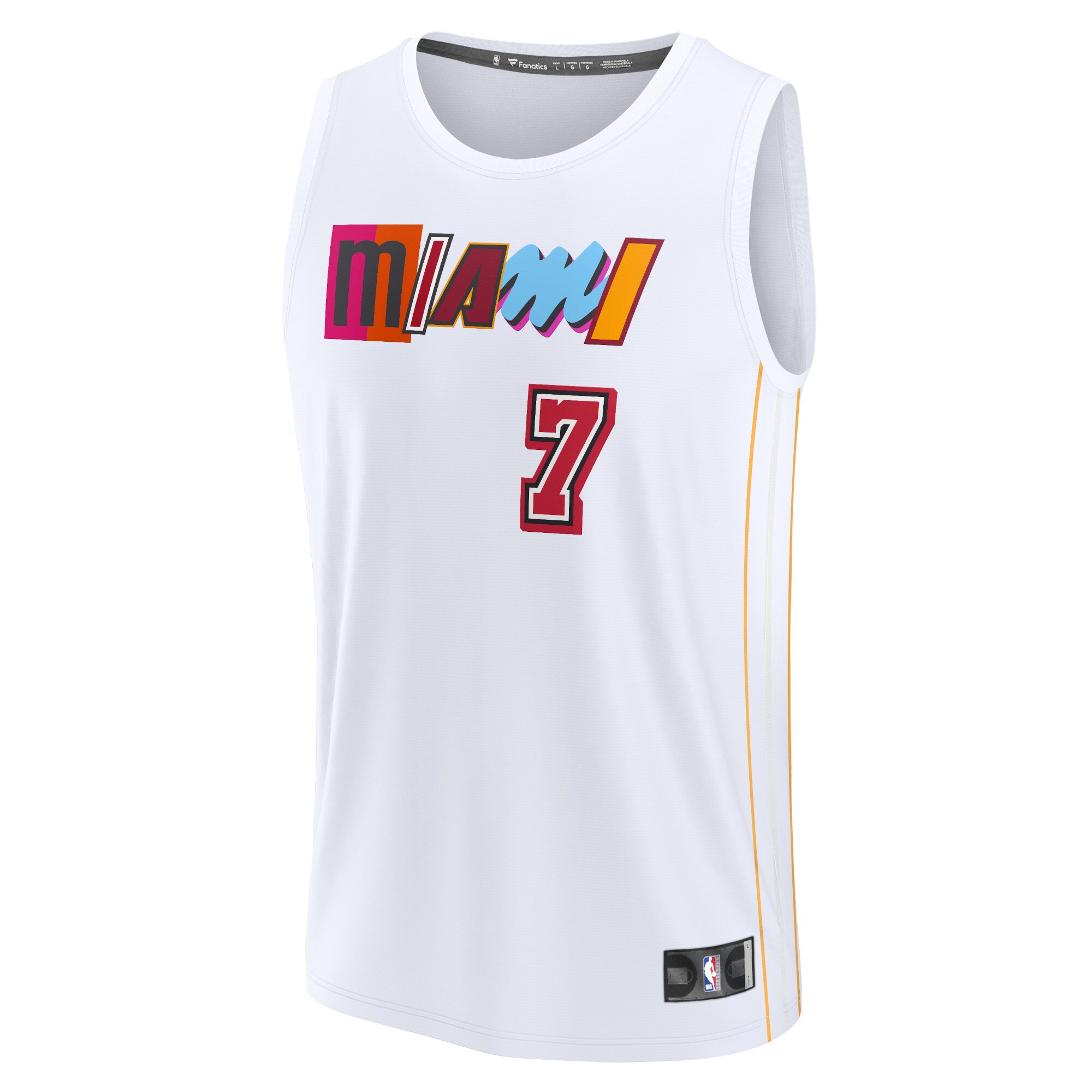 Kyle Lowry Miami Heat Fanatics Branded 2022/23 Fastbreak Jersey - City Edition - White - vstockx