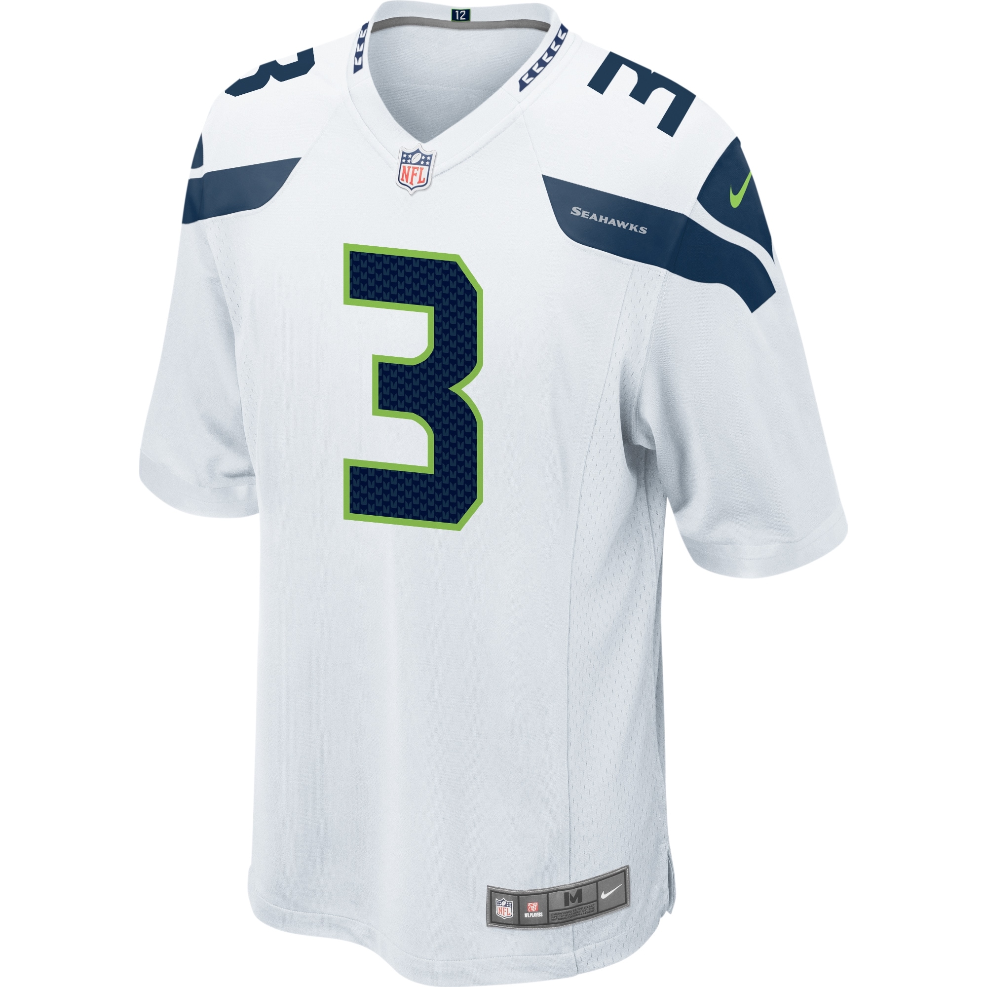 Russell Wilson Seattle Seahawks Nike Game Jersey - White - vstockx