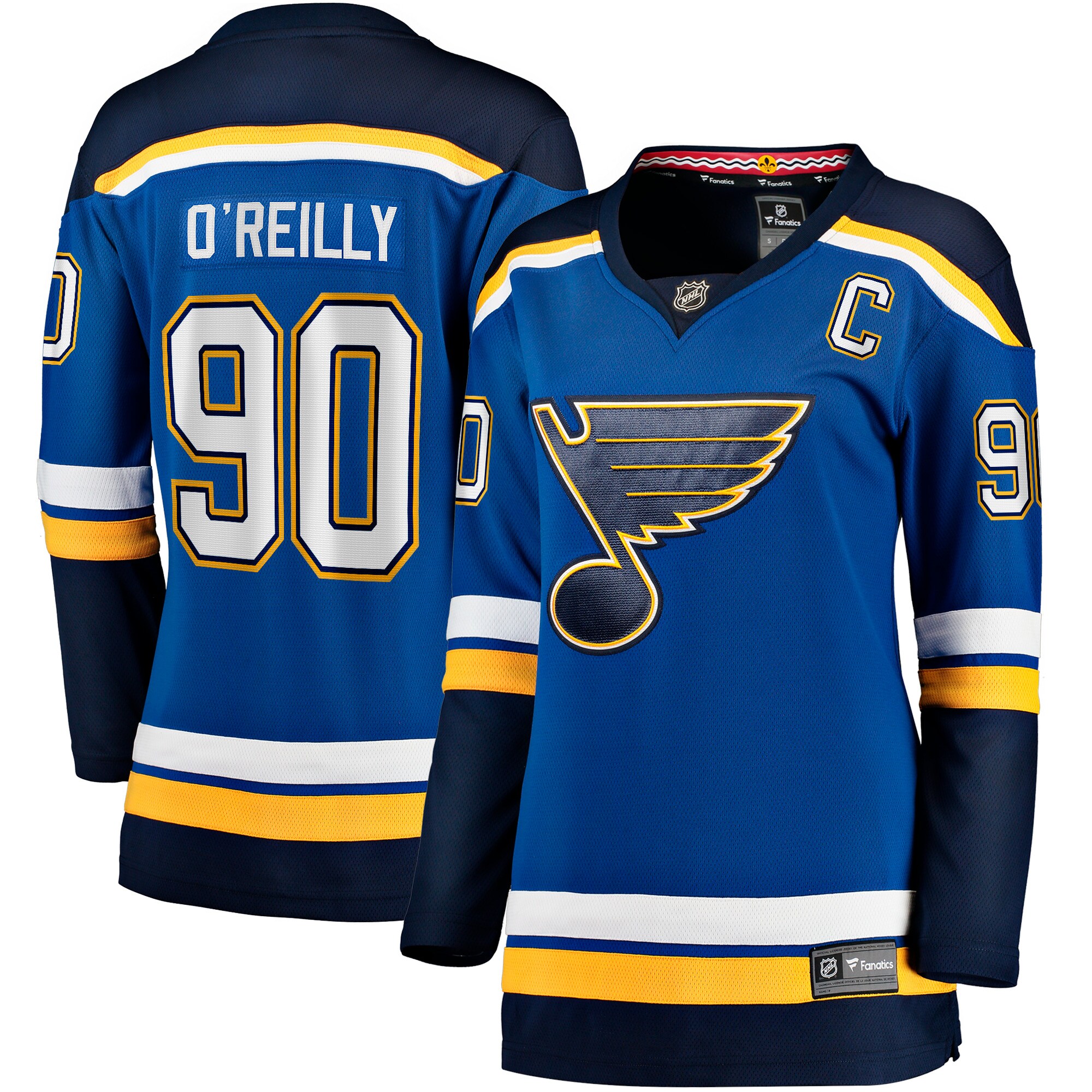 Ryan O'Reilly St. Louis Blues Fanatics Branded Women's Home Premier Breakaway Player Jersey - Blue - vstockx