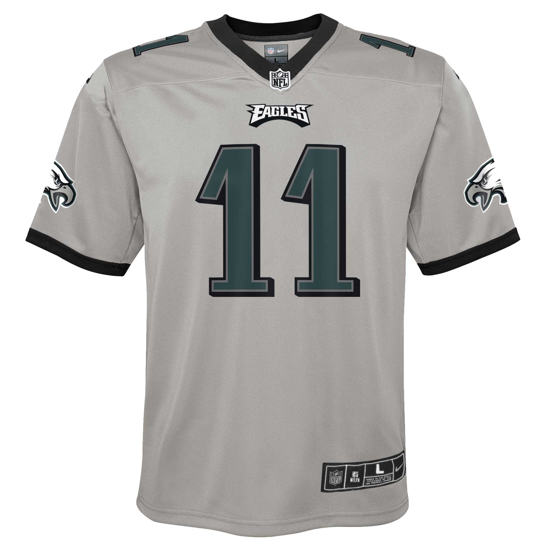 A.J. Brown Philadelphia Eagles Nike Youth Inverted Game Jersey - Silver - vstockx