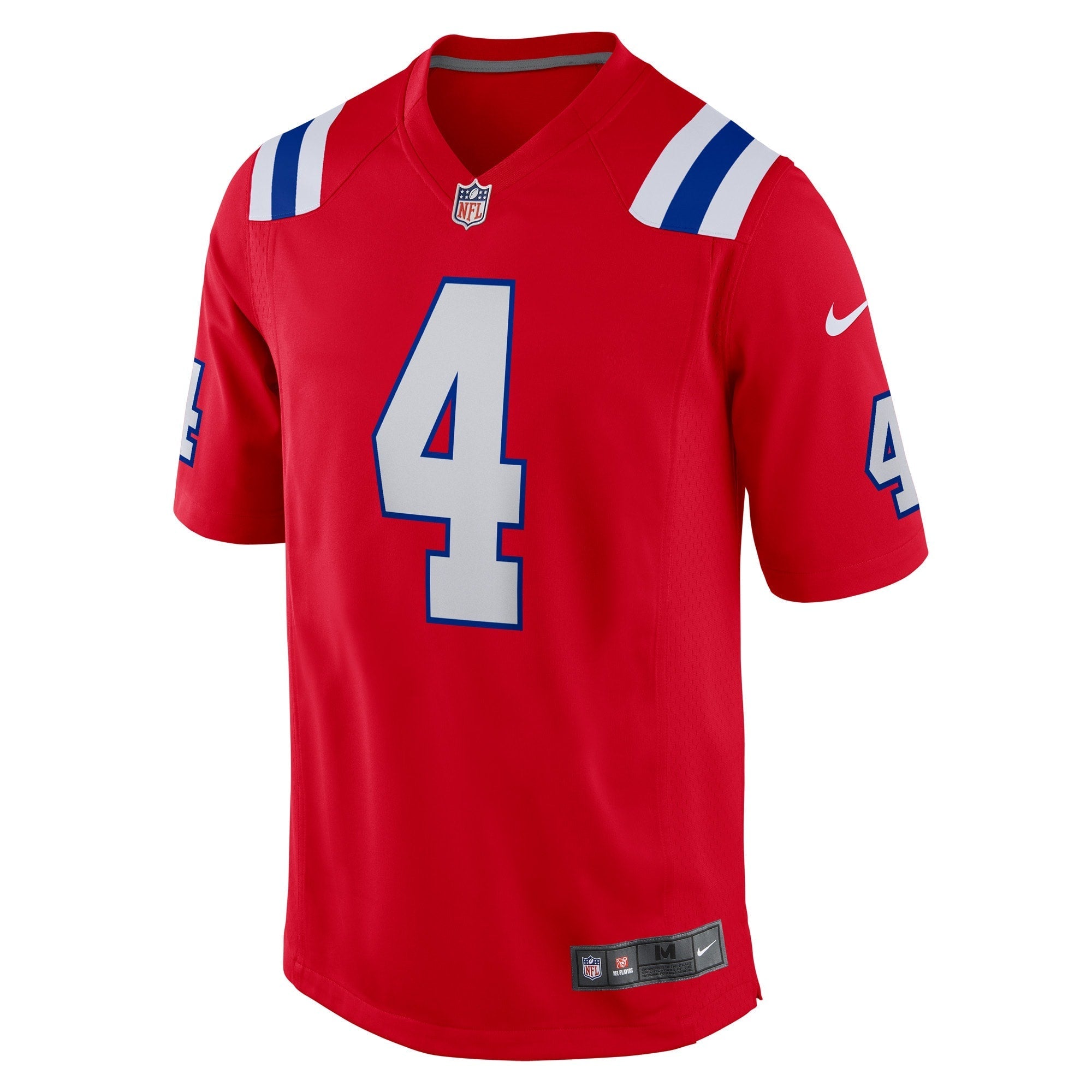 Men's Nike Bailey Zappe Red New England Patriots Alternate Game Player Jersey - vstockx