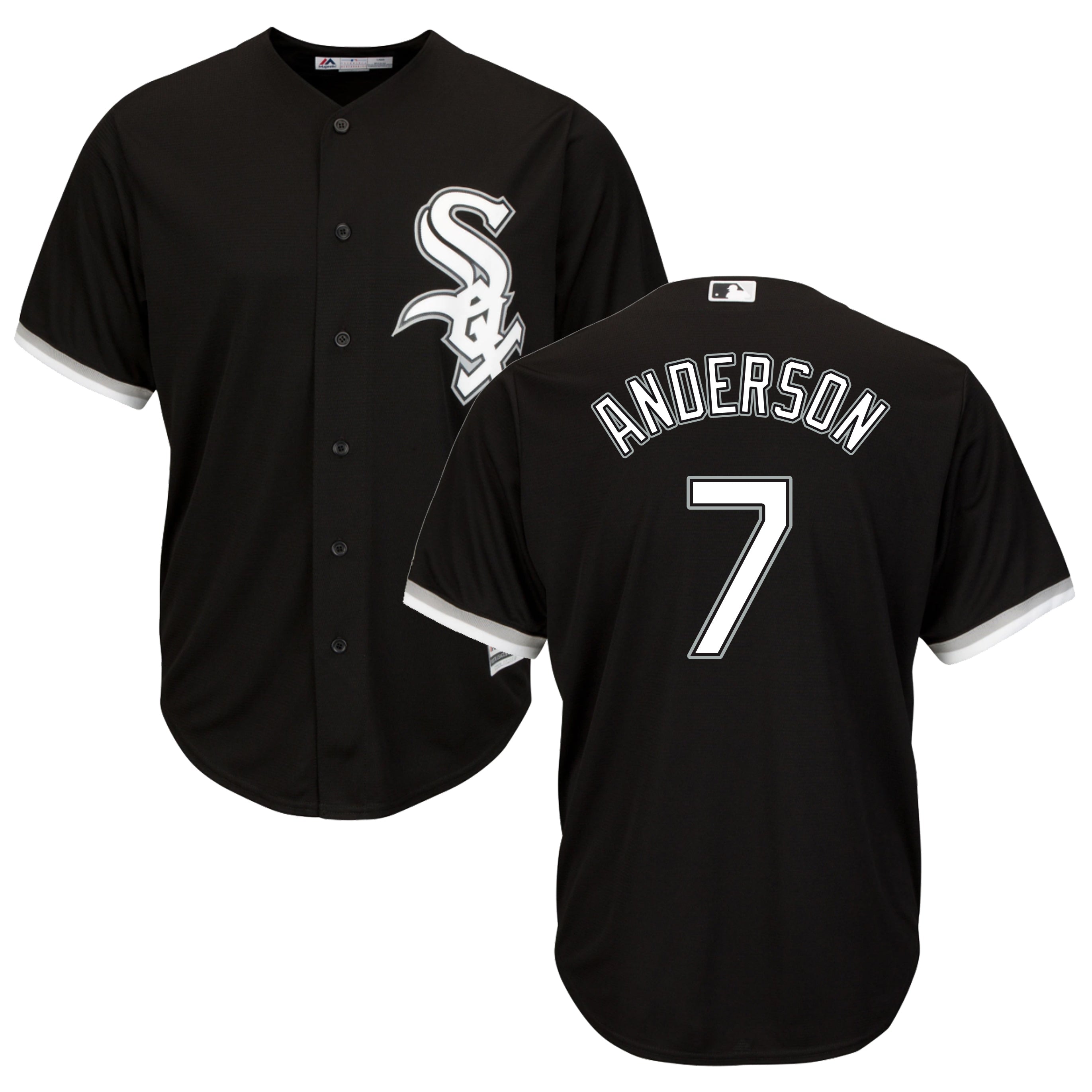 Tim Anderson Chicago White Sox Black Alternate Replica Men's Jersey - vstockx