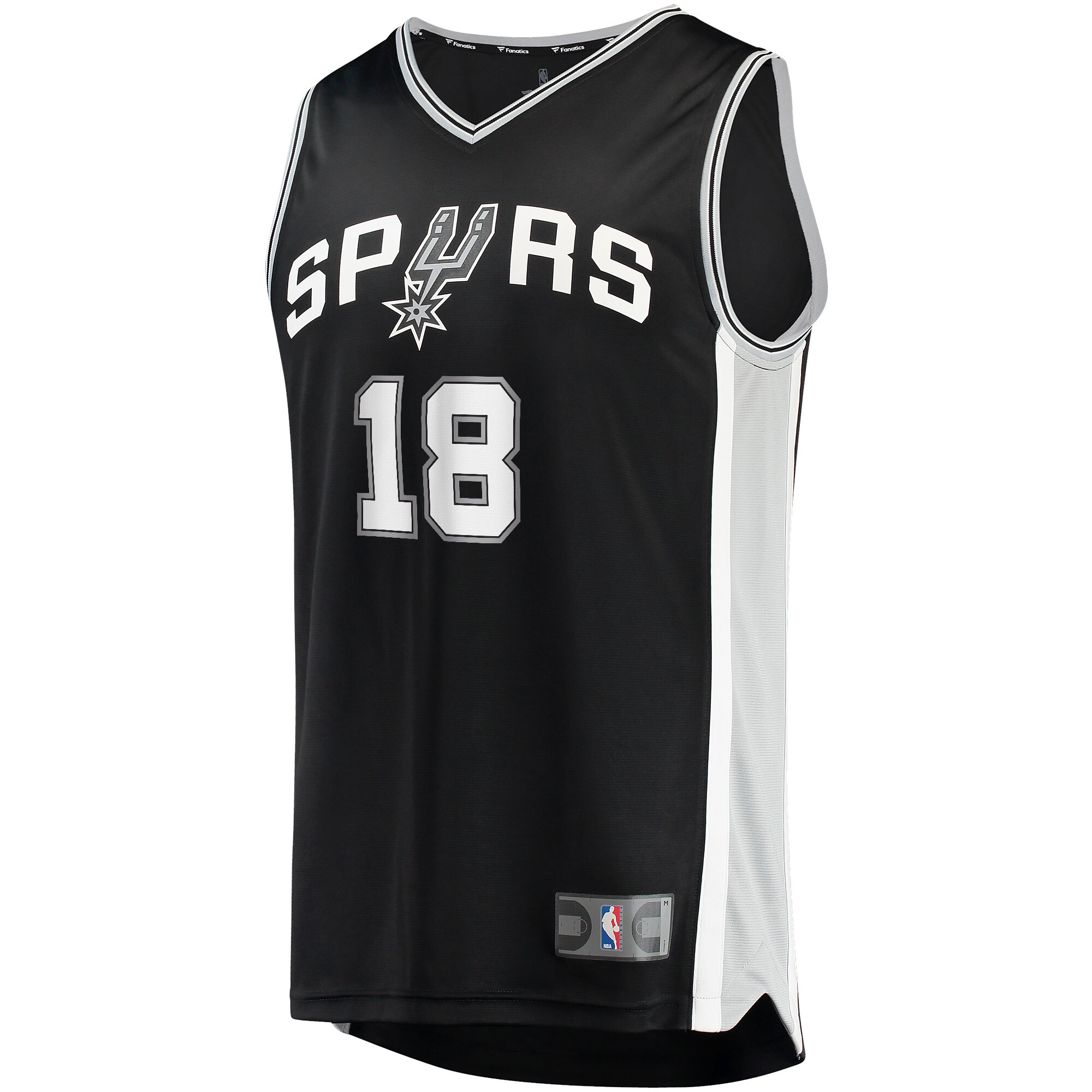 Devontae Cacok San Antonio Spurs Fanatics Branded 2021/22 Fast Break Replica Jersey - Icon Edition - Black - vstockx