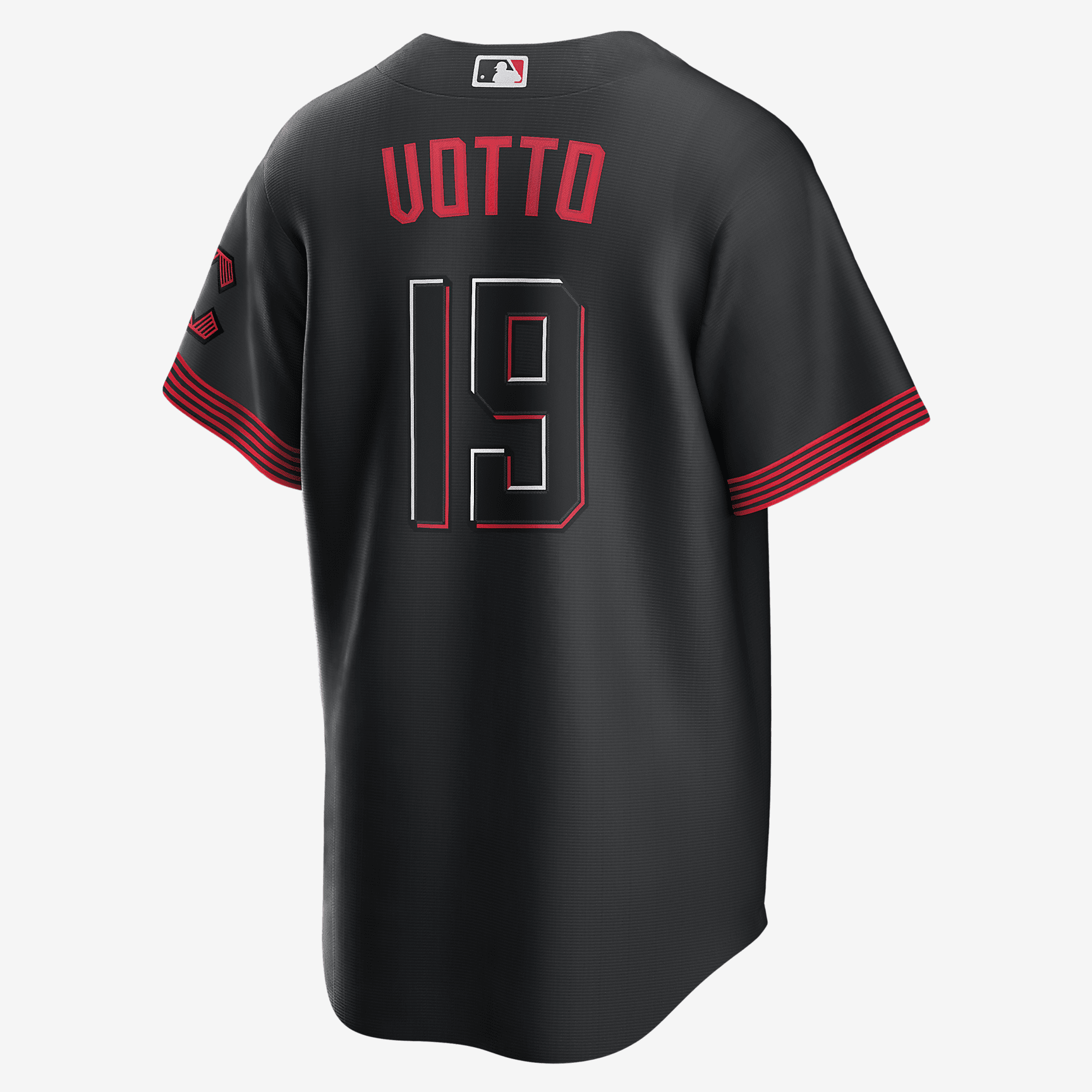 MLB Cincinnati Reds City Connect (Joey Votto) Men's Replica Baseball Jersey - Black - vstockx