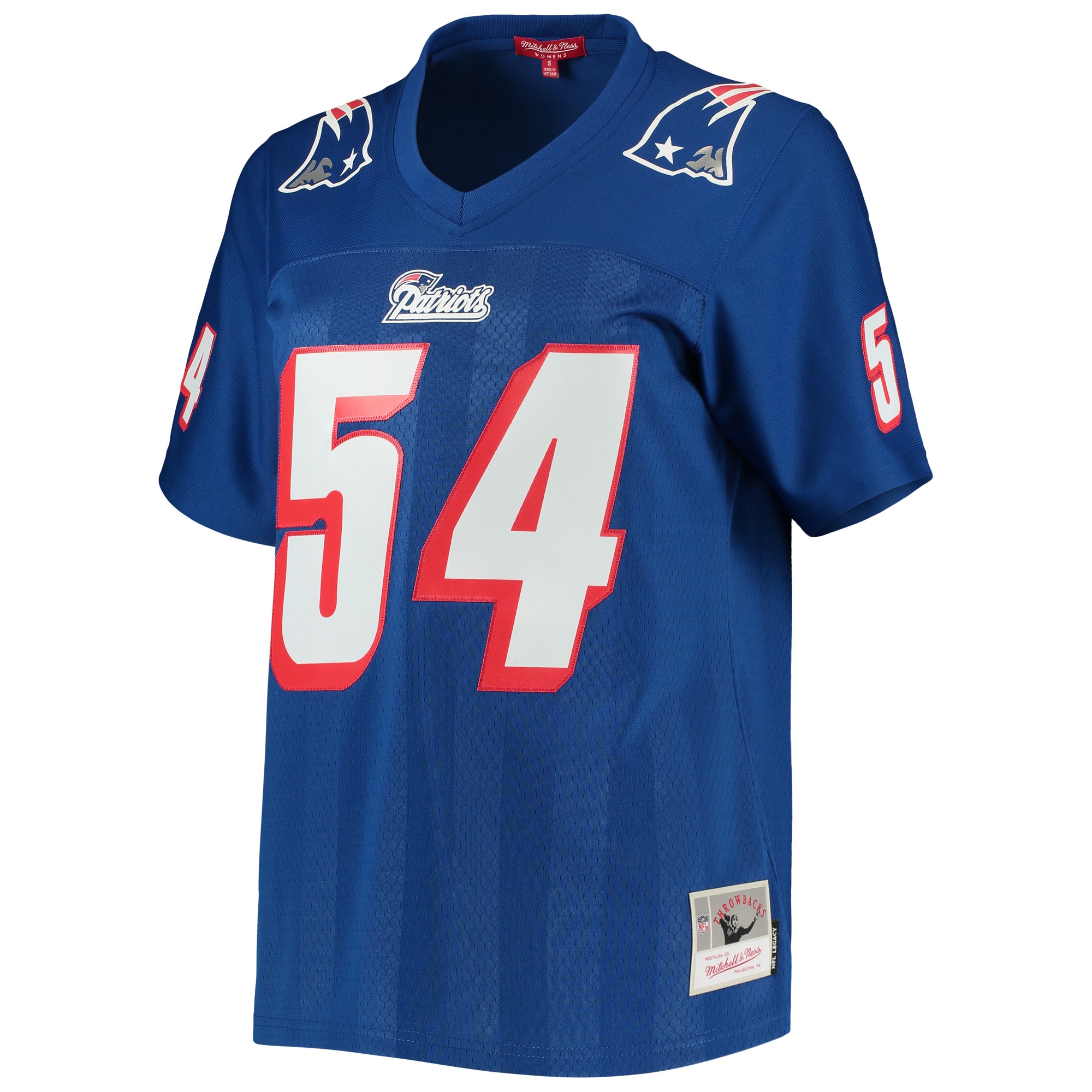 Tedy Bruschi New England Patriots Mitchell & Ness Women's Legacy Replica Player Jersey - Royal - vstockx
