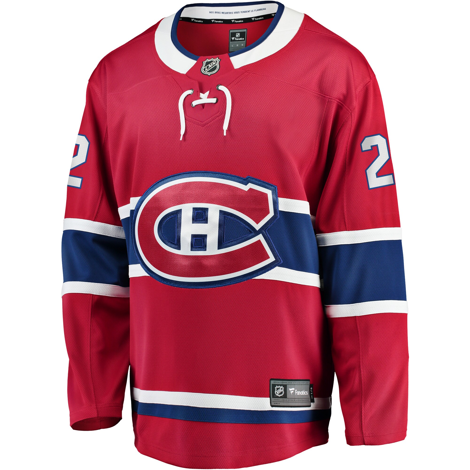 Cole Caufield Montreal Canadiens Fanatics Branded 2017/18 Home Breakaway Replica Jersey - Red - vstockx
