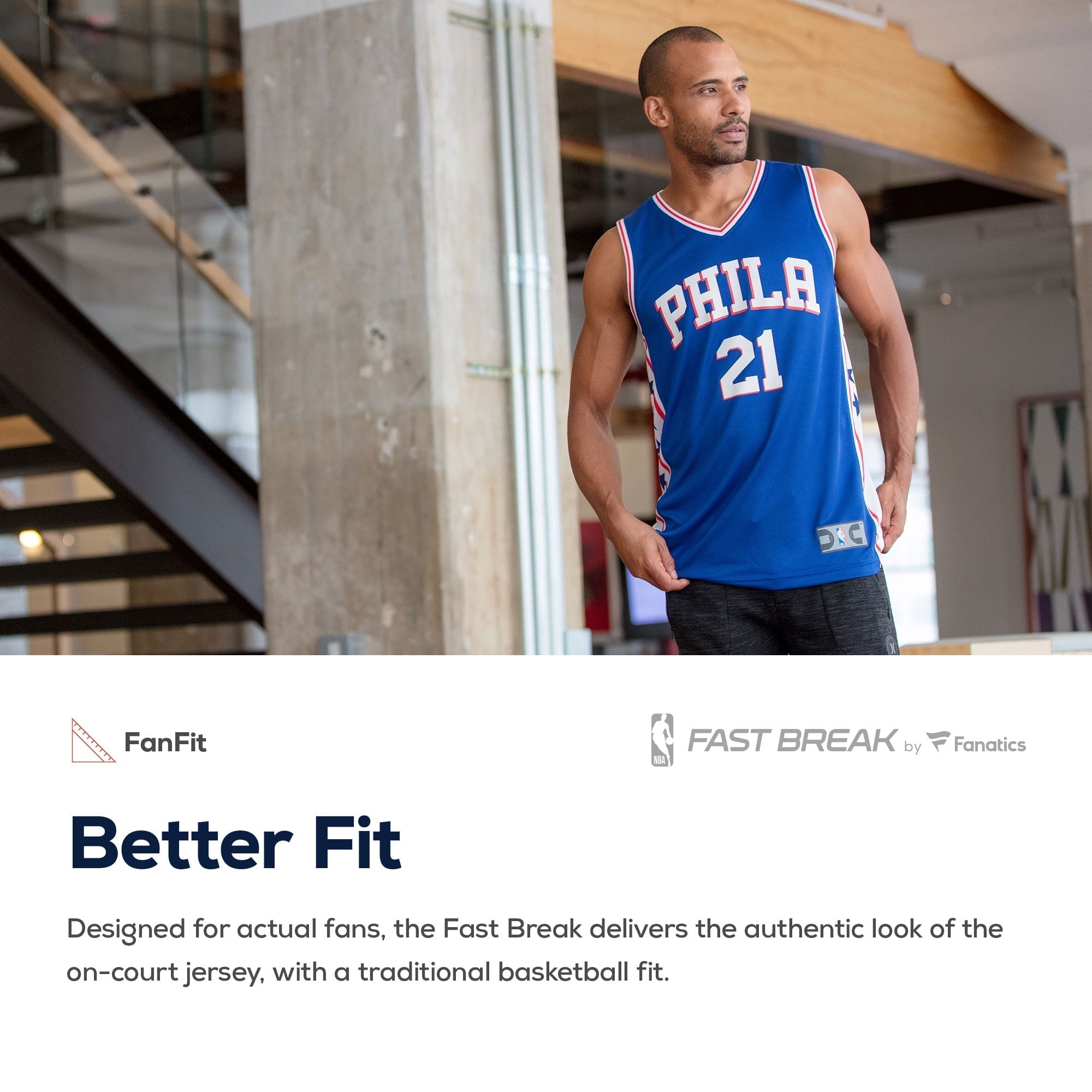 Men's Fanatics Branded Furkan Korkmaz Royal Philadelphia 76ers Fast Break Replica Player Jersey - Icon Edition - vstockx
