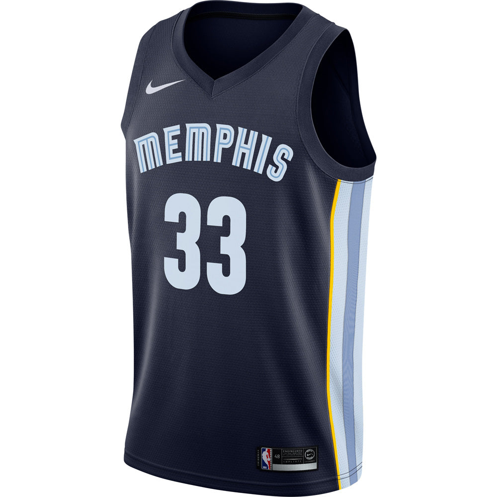 Men's Memphis Grizzlies Marc Gasol Icon Edition Jersey - Navy - vstockx