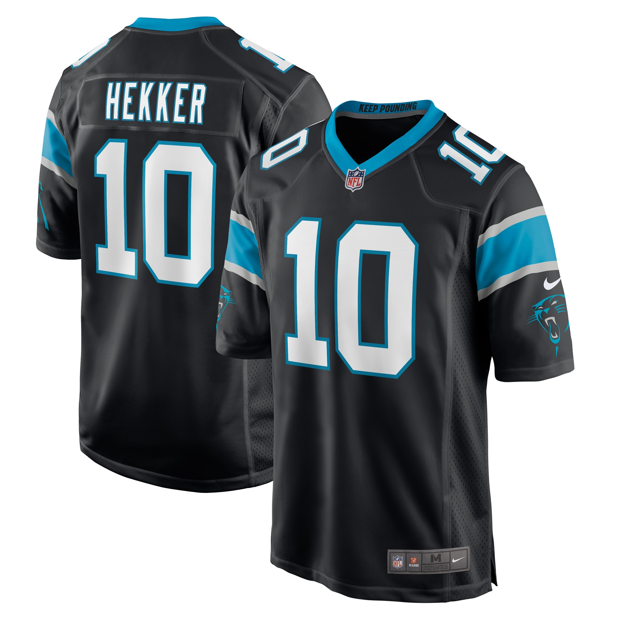 Johnny Hekker Carolina Panthers Nike Game Player Jersey - Black - vstockx
