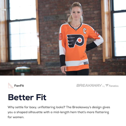 Women's Fanatics Branded Sean Couturier Orange Philadelphia Flyers Breakaway Jersey - vstockx