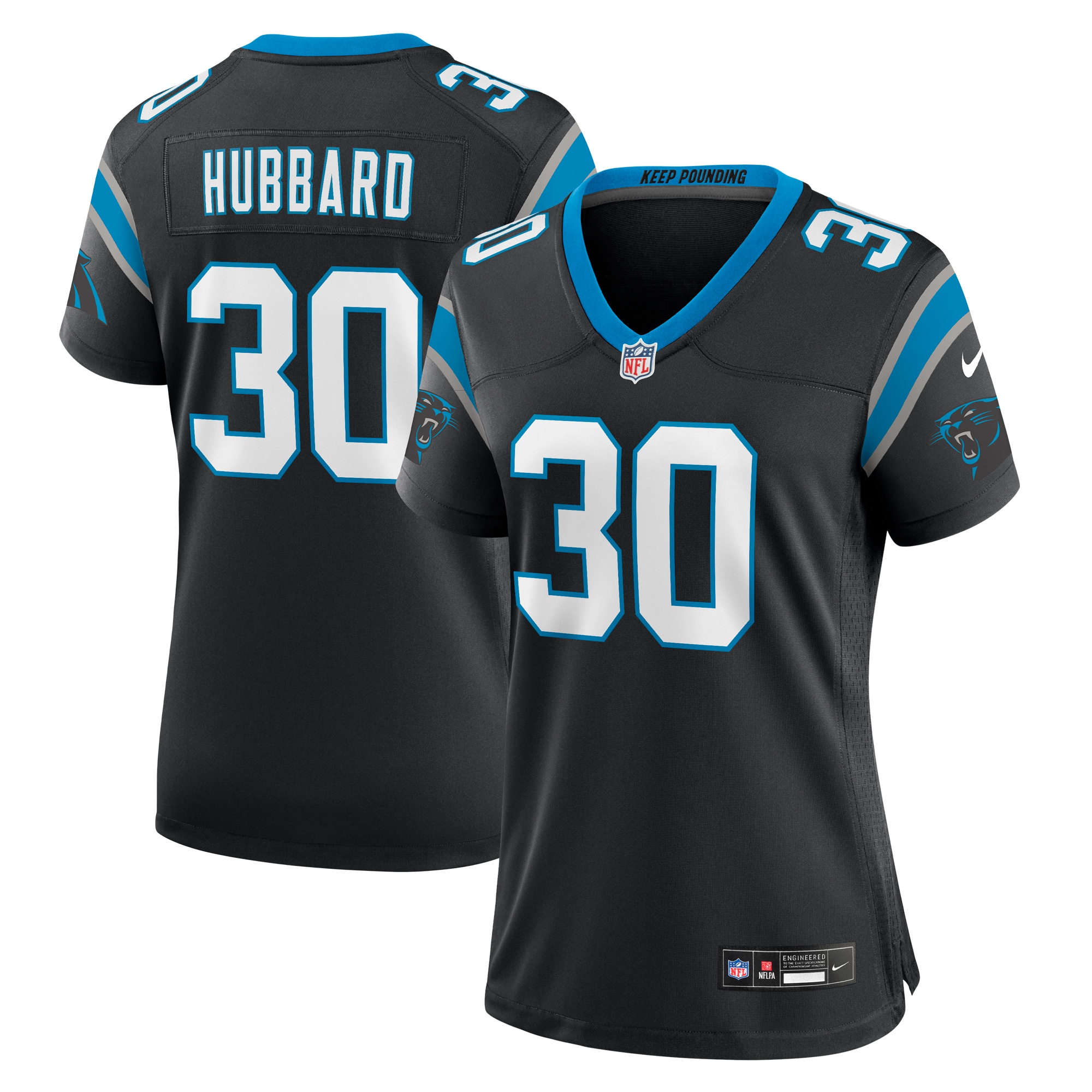Chuba Hubbard Carolina Panthers Nike Women's Team Game Jersey - Black - vstockx