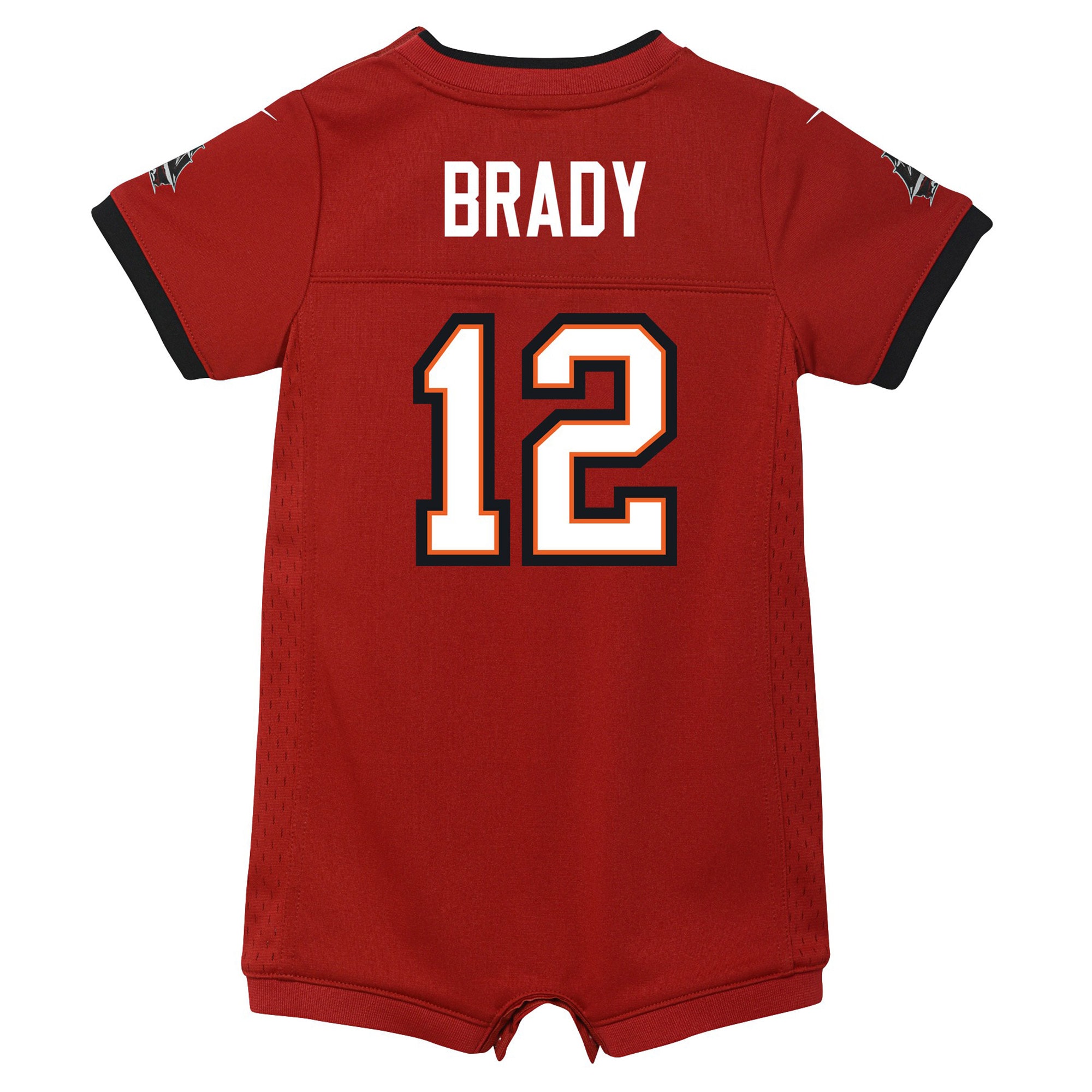 Tom Brady Tampa Bay Buccaneers Nike Newborn & Infant Game Romper Jersey - Red - vstockx