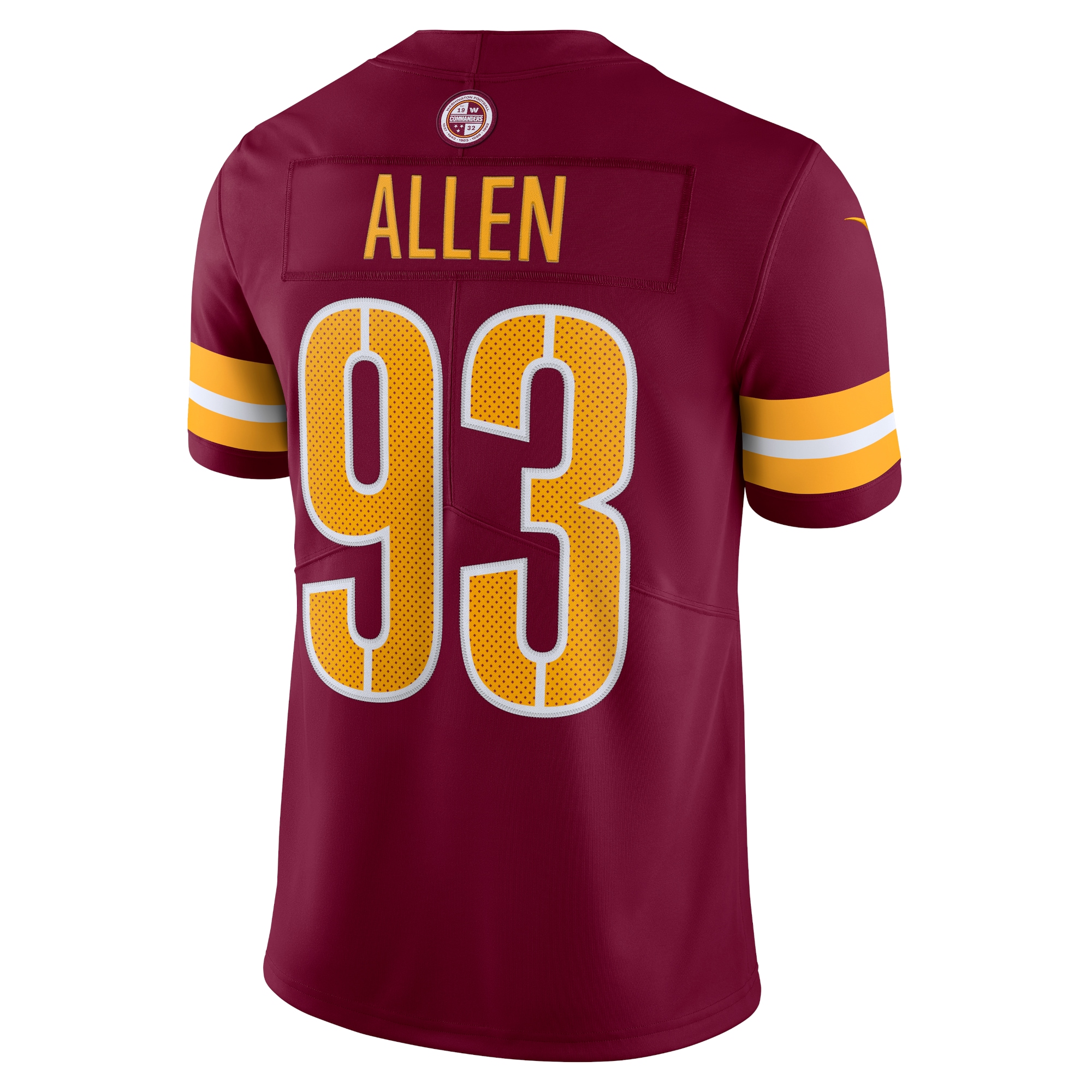 Jonathan Allen Washington Commanders Nike Vapor Limited Jersey - Burgundy - vstockx