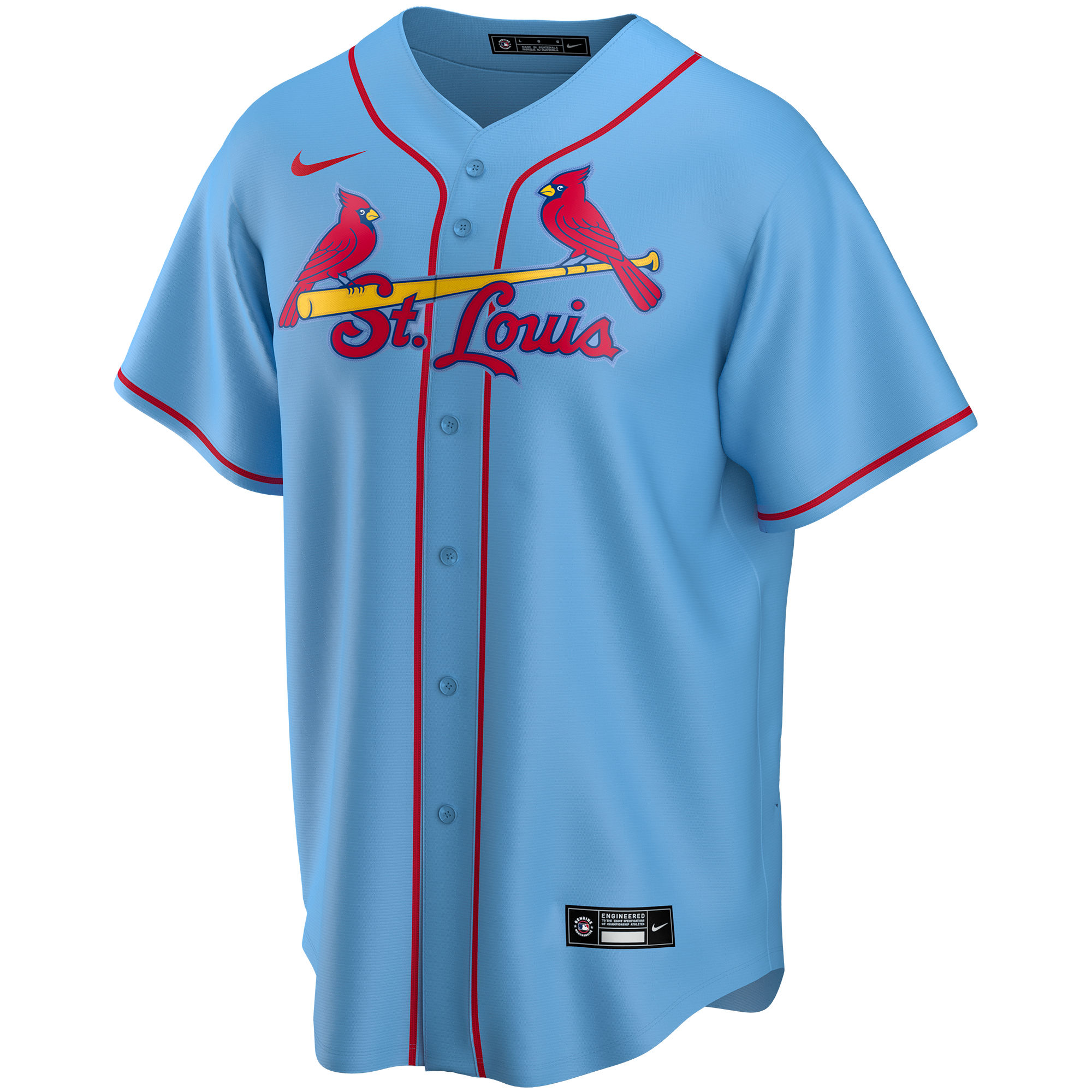 St. Louis Cardinals Nike Alternate Replica Custom Jersey - Light Blue - vstockx