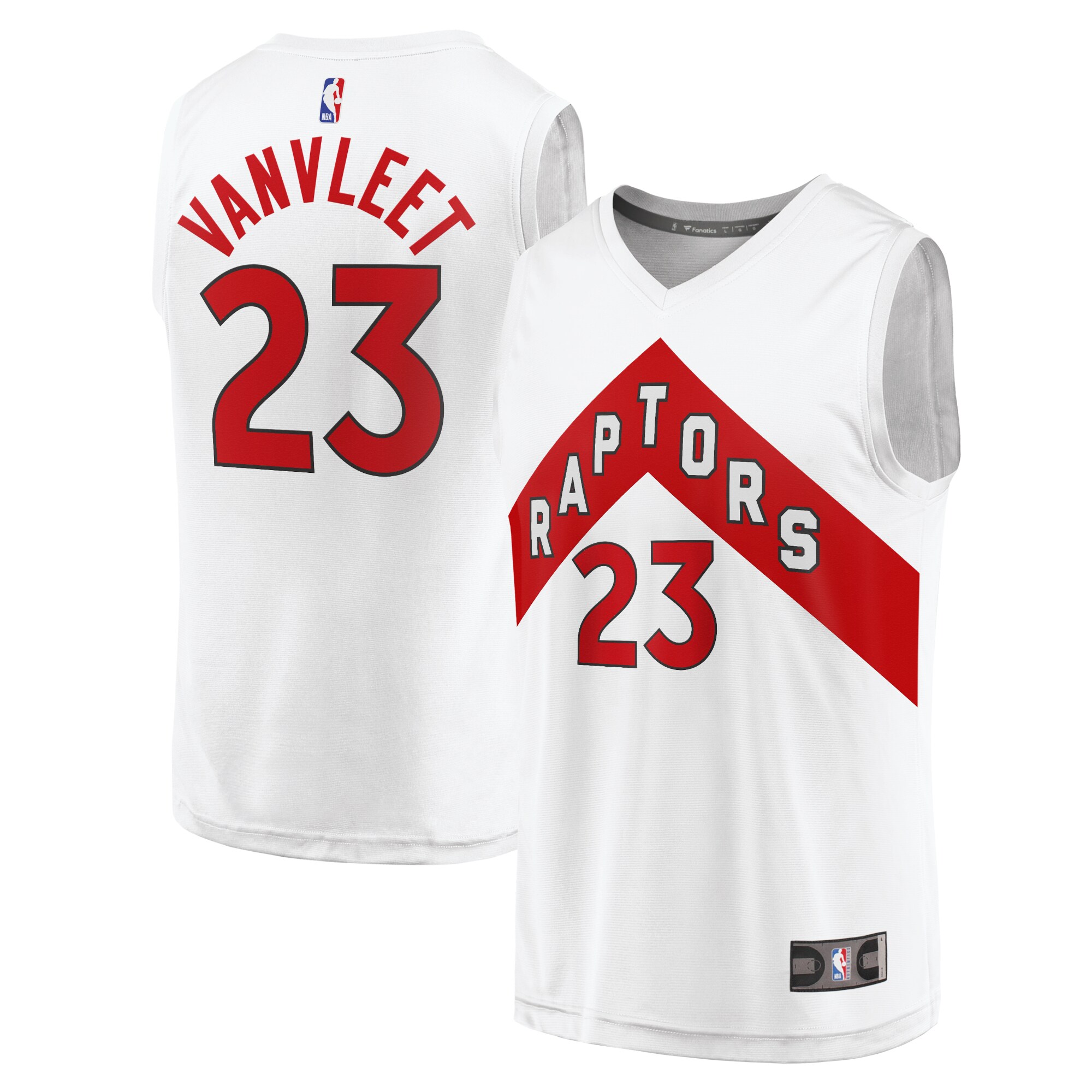 Fred VanVleet Toronto Raptors Fanatics Branded Fast Break Replica Jersey - Association Edition - White - vstockx