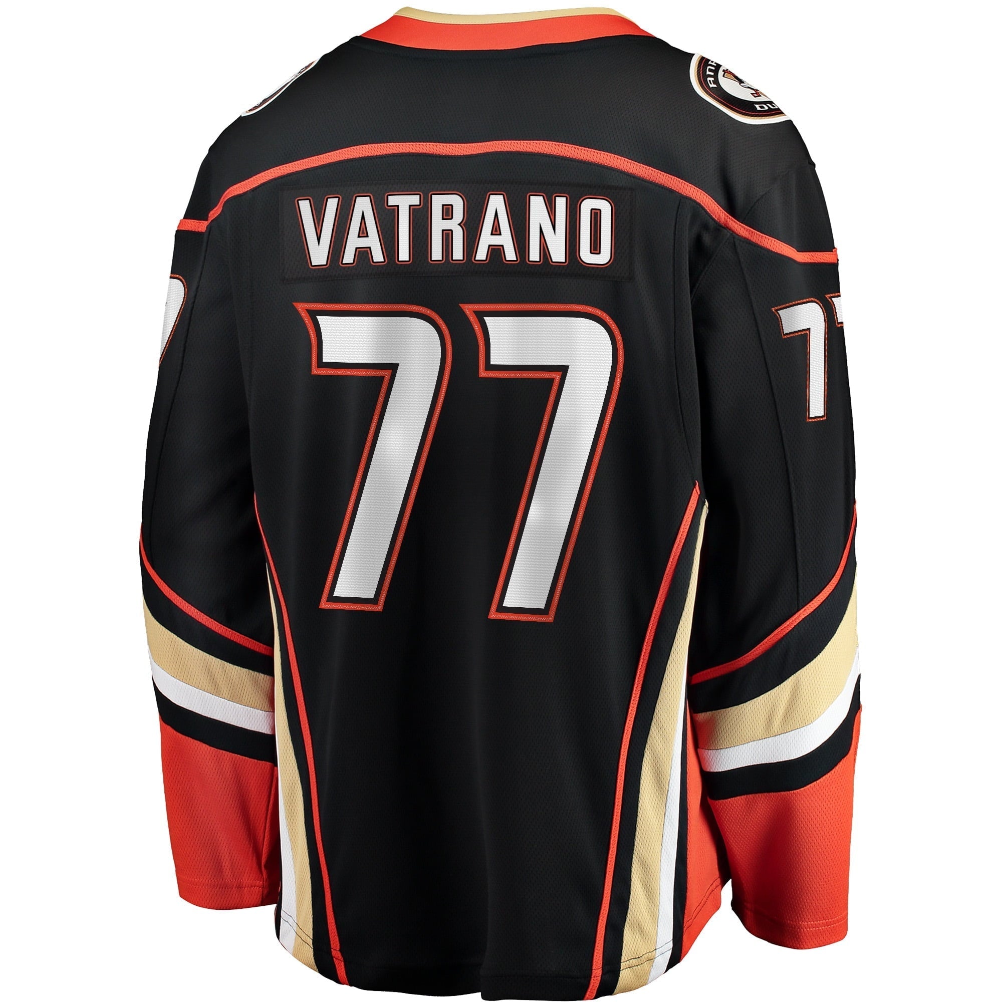 Men's Fanatics Branded Frank Vatrano Black Anaheim Ducks Home Breakaway Player Jersey - vstockx
