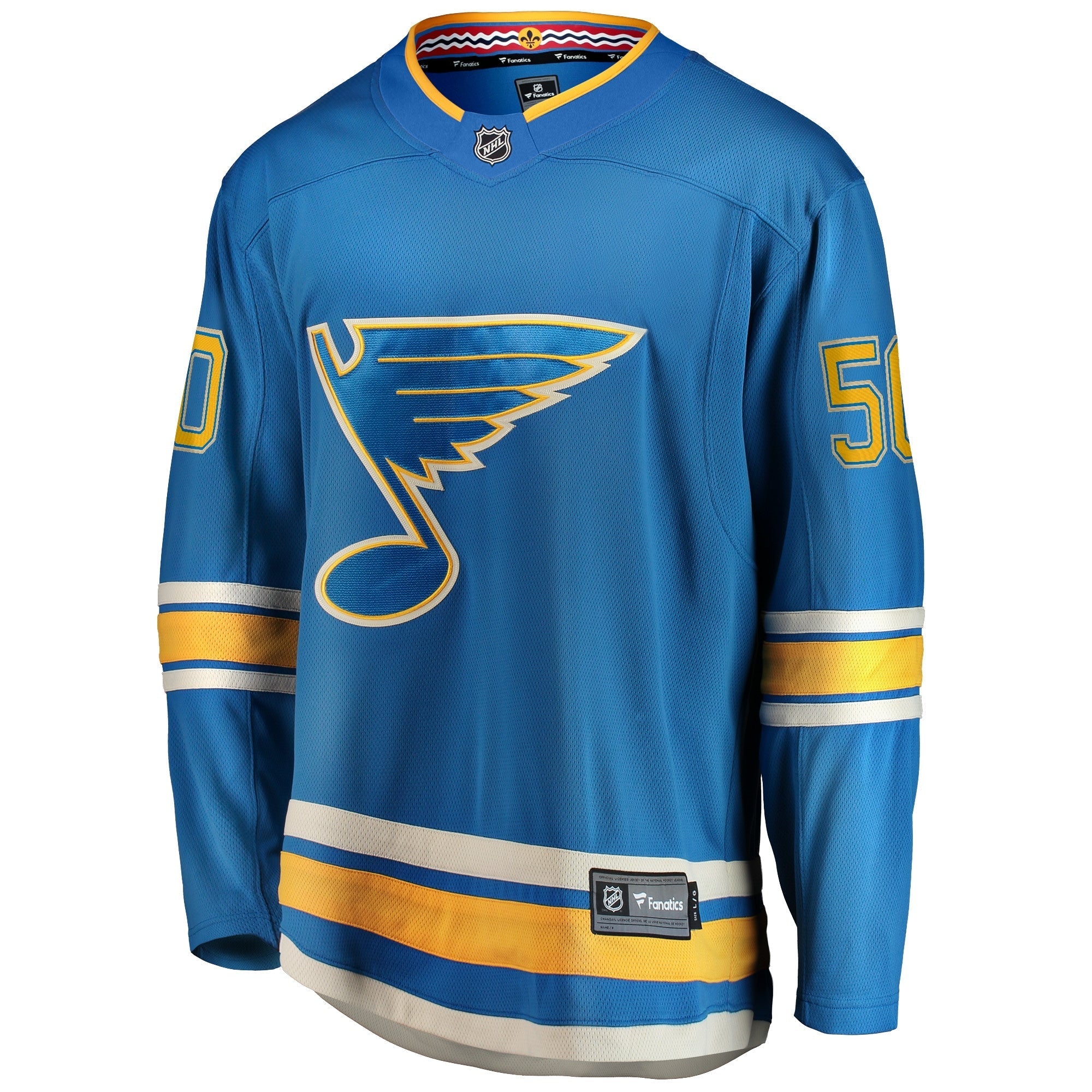 Men's Fanatics Branded Jordans Binnington Blue St. Louis Blues 2018/19 Alternate Premier Breakaway Player Jersey - vstockx