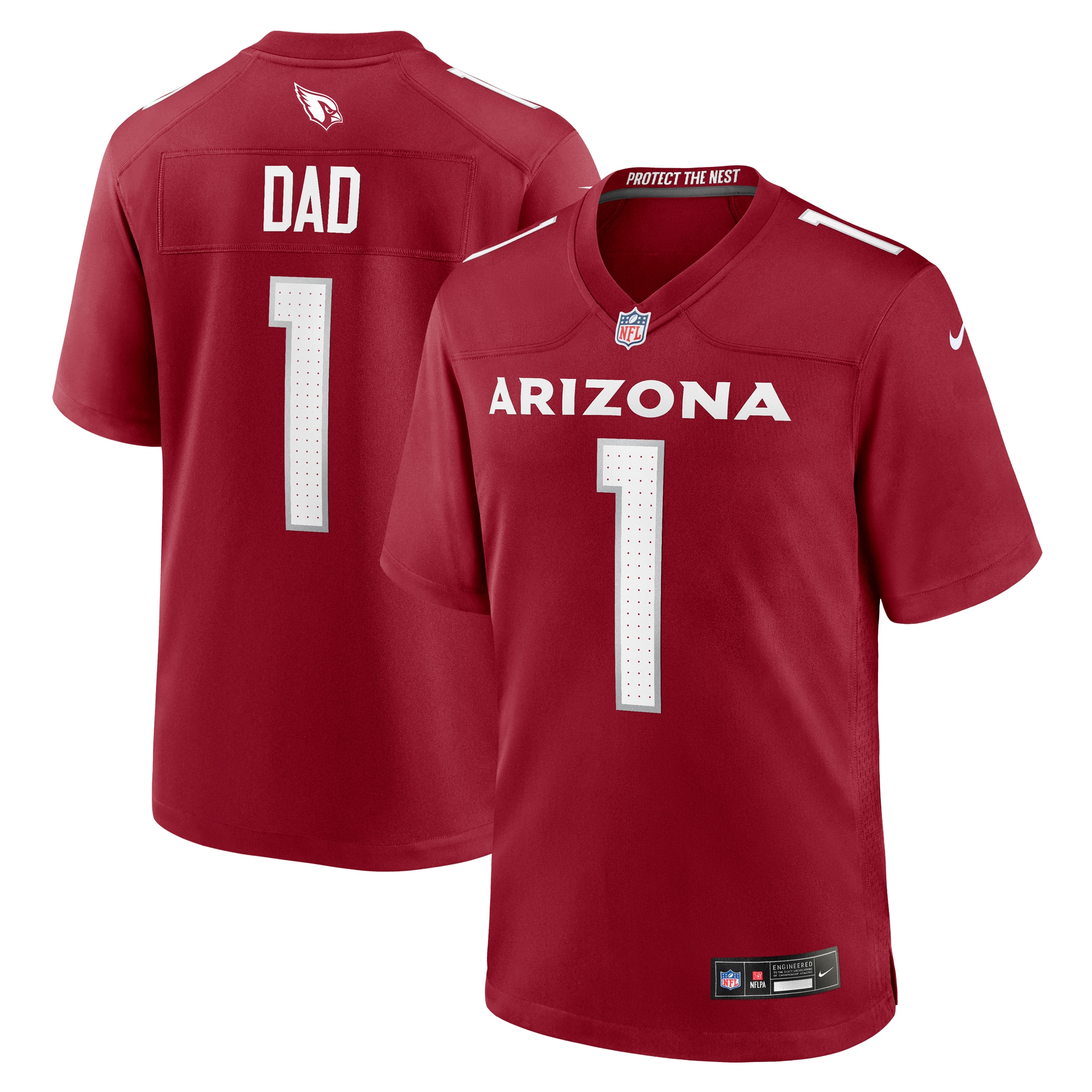 Number 1 Dad Arizona Cardinals Nike Game Jersey - Cardinal - vstockx